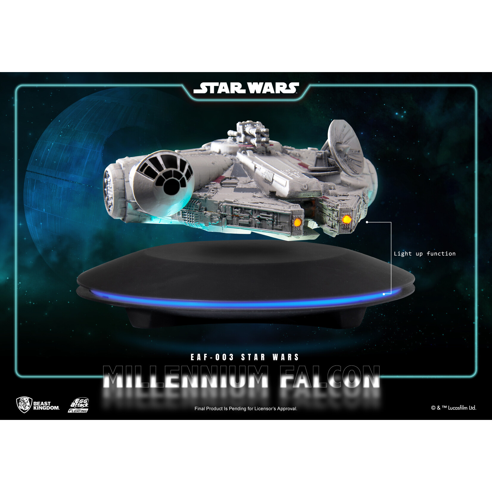 Star Wars EAF-003 Millennium Falcon Maglev Floating Ship