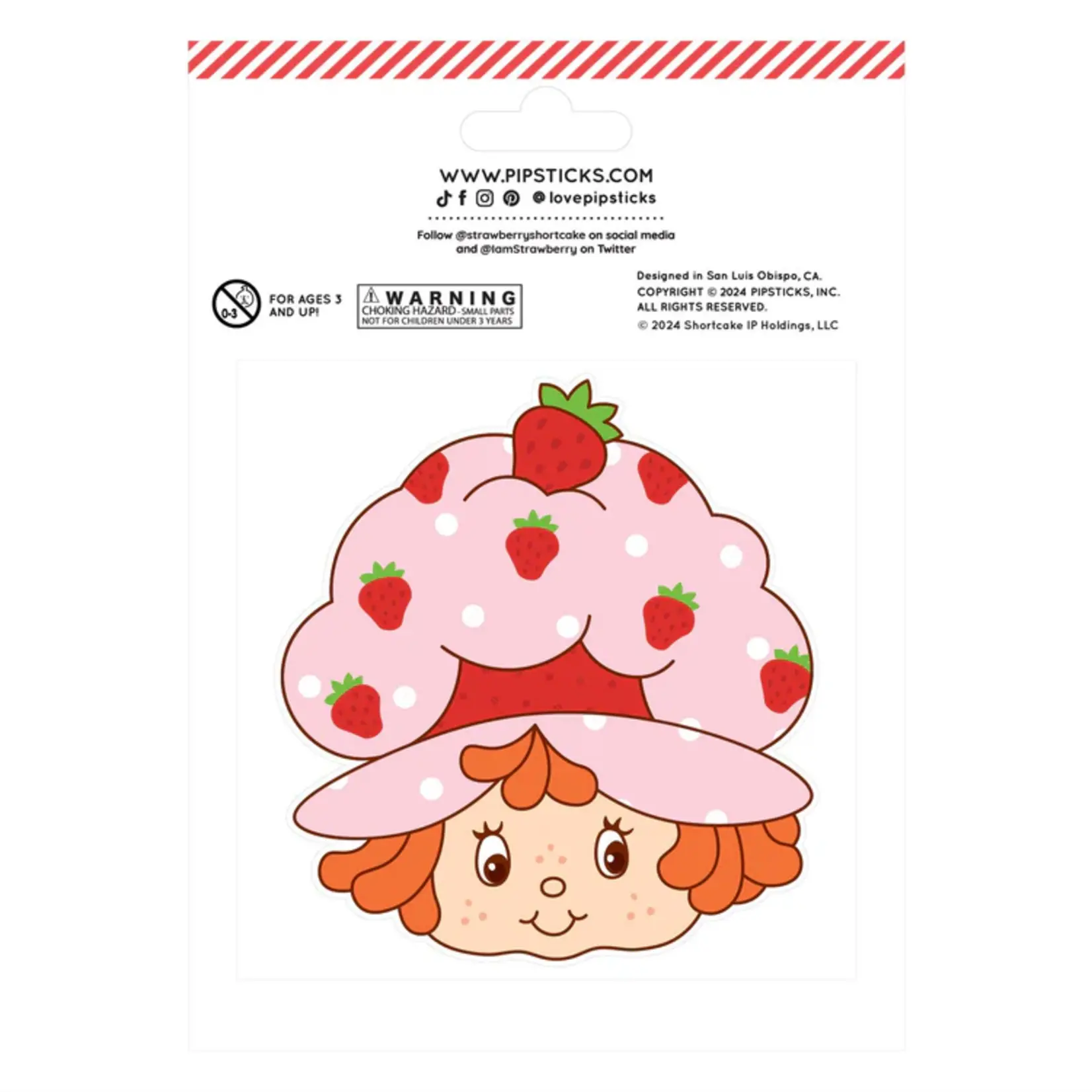 Strawberry Shortcake Custard Scratch n Sniff Sticker Sheet