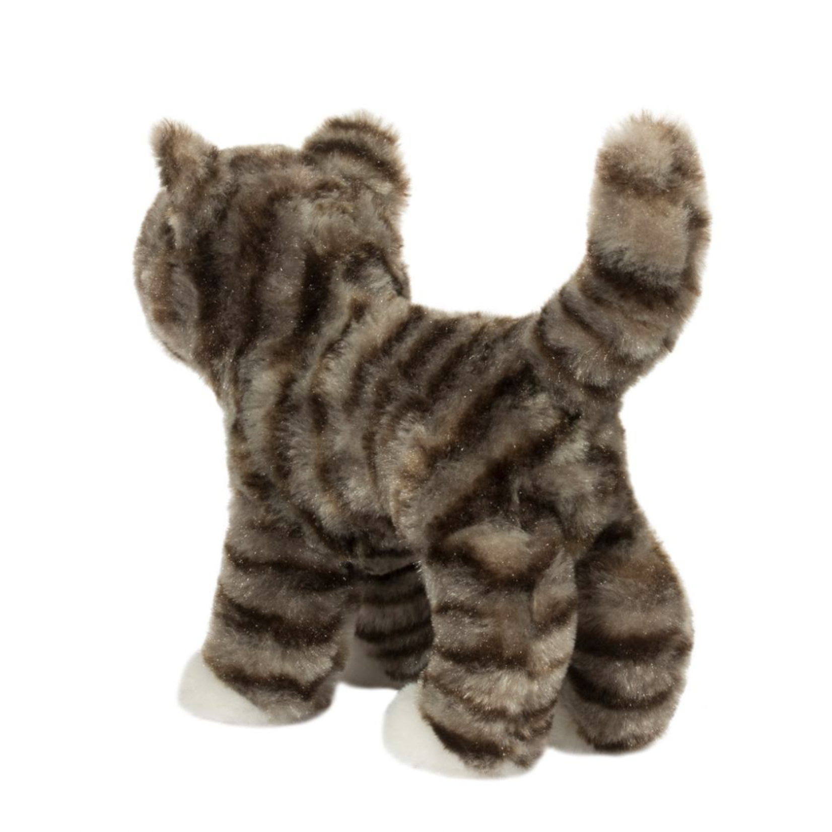 Zigby Gray Stripe Cat Plush