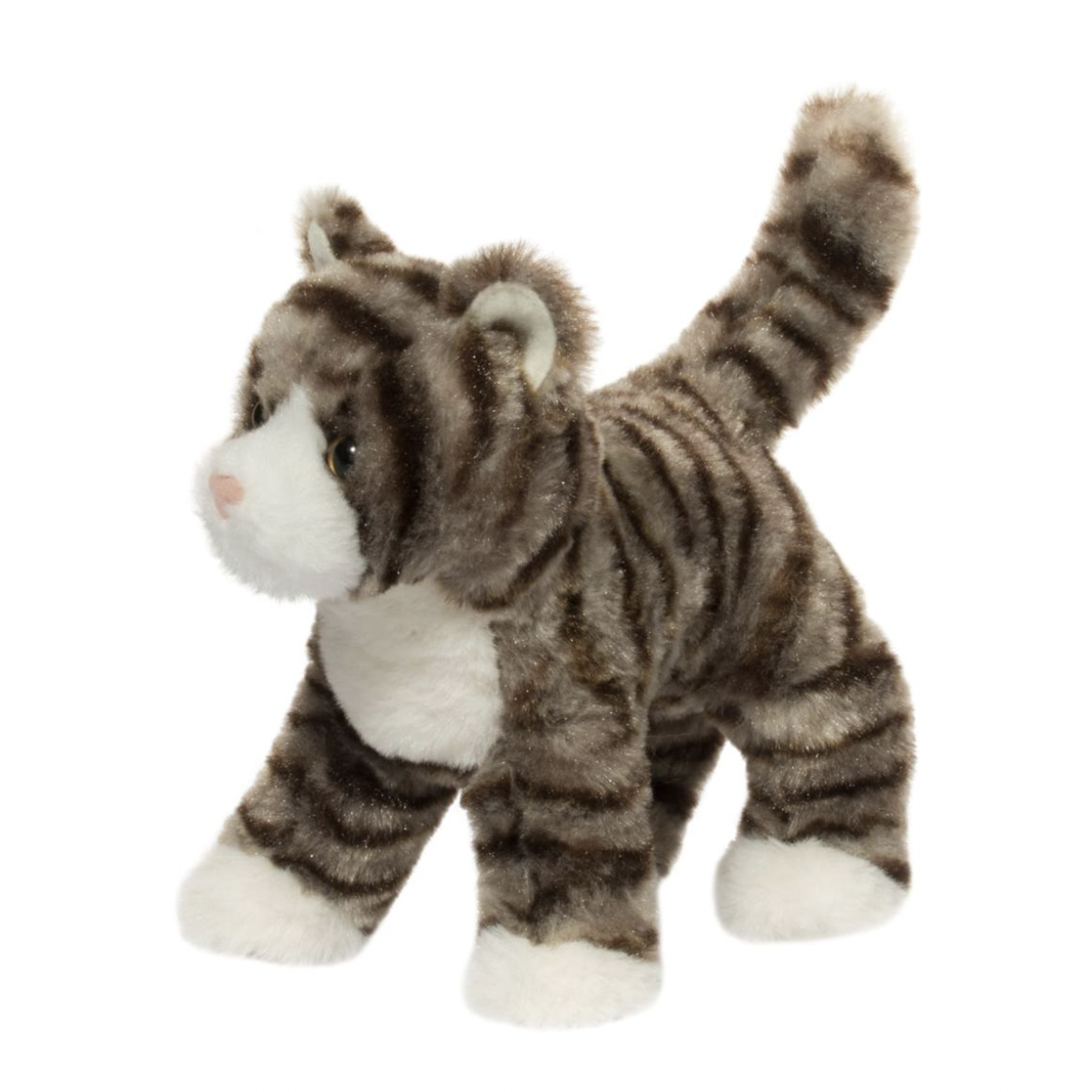 Zigby Gray Stripe Cat Plush