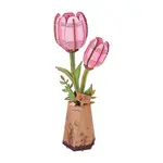 Pink Tulip DIY 3D Wooden Puzzle