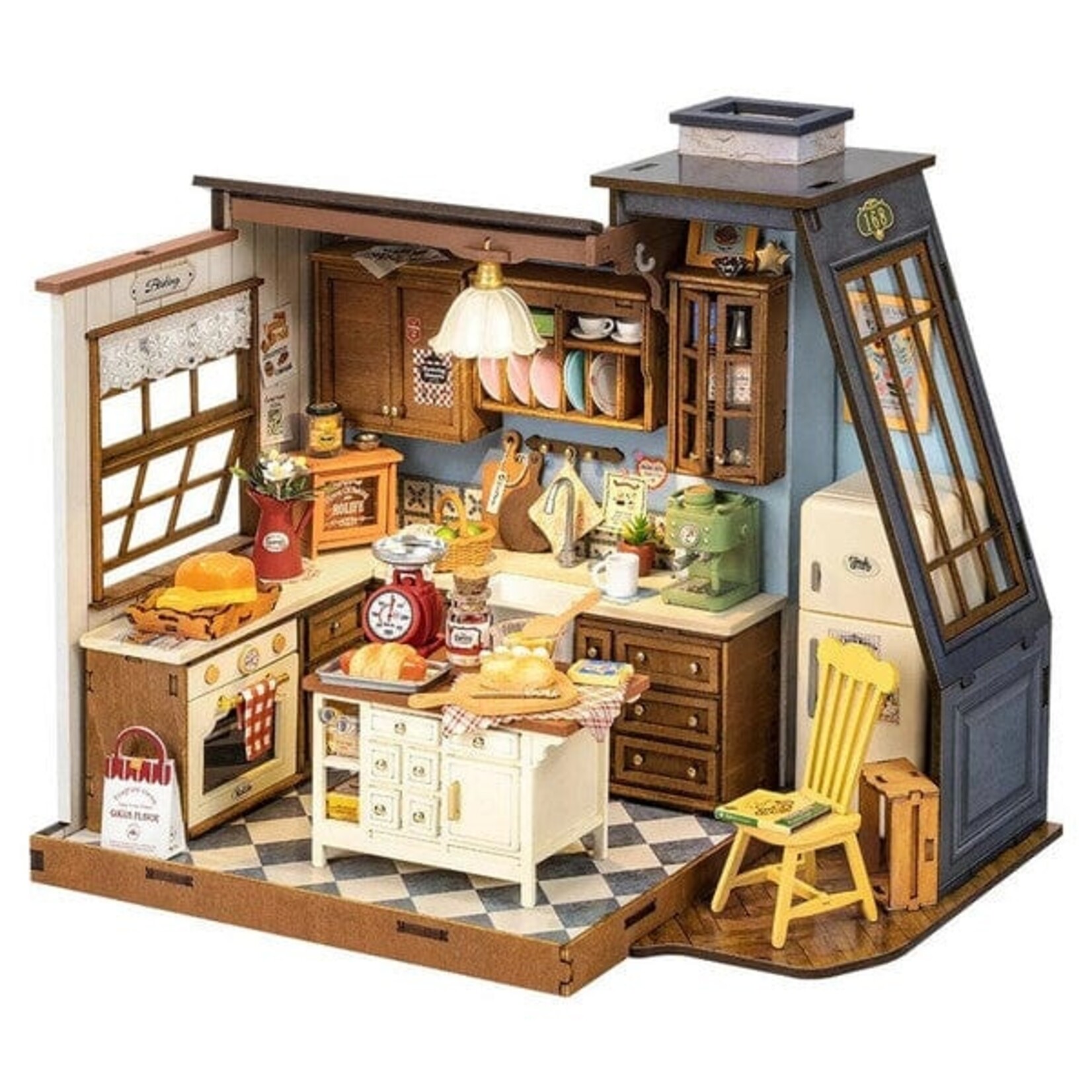 Baking Kitchen Model DIY Miniature House