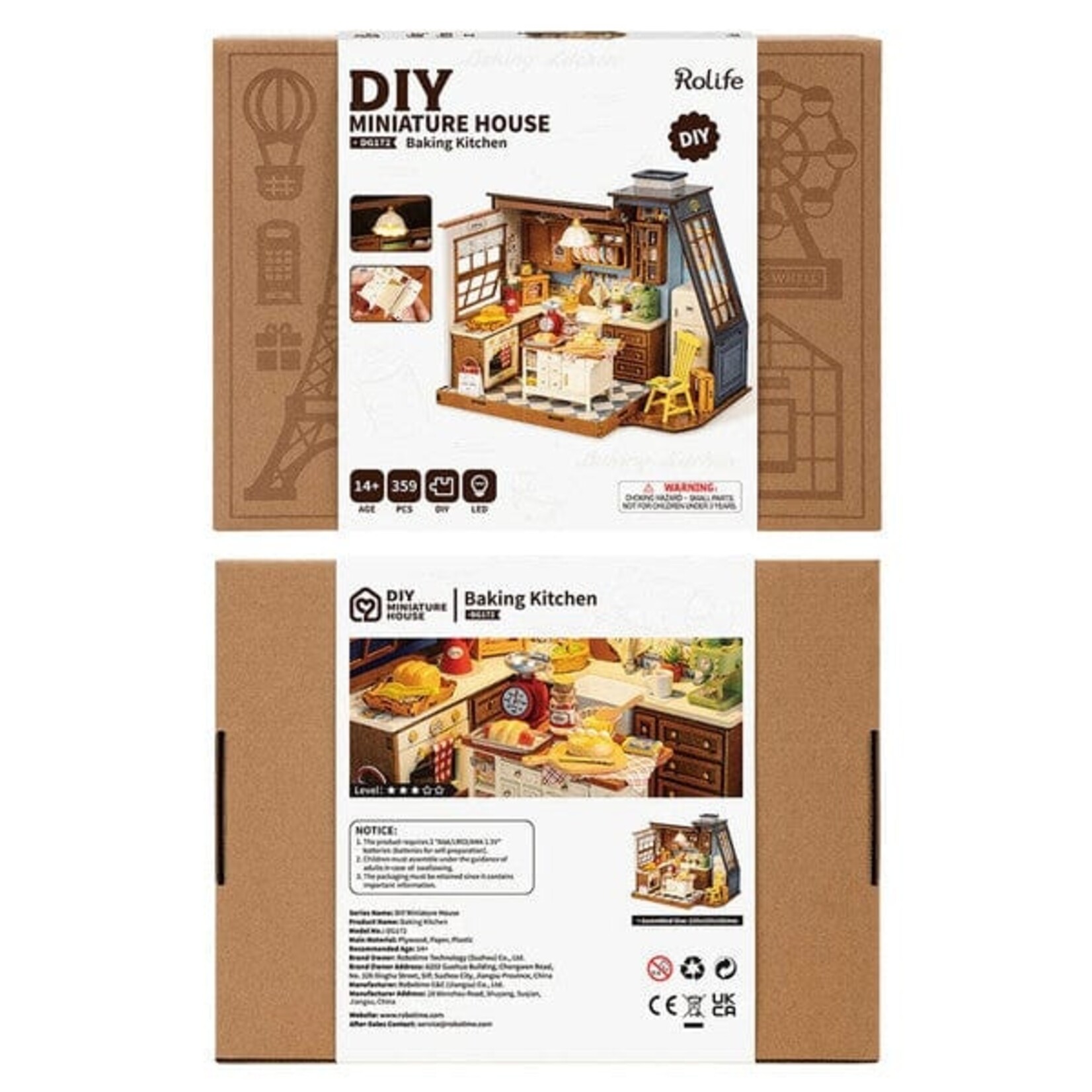 Baking Kitchen Model DIY Miniature House