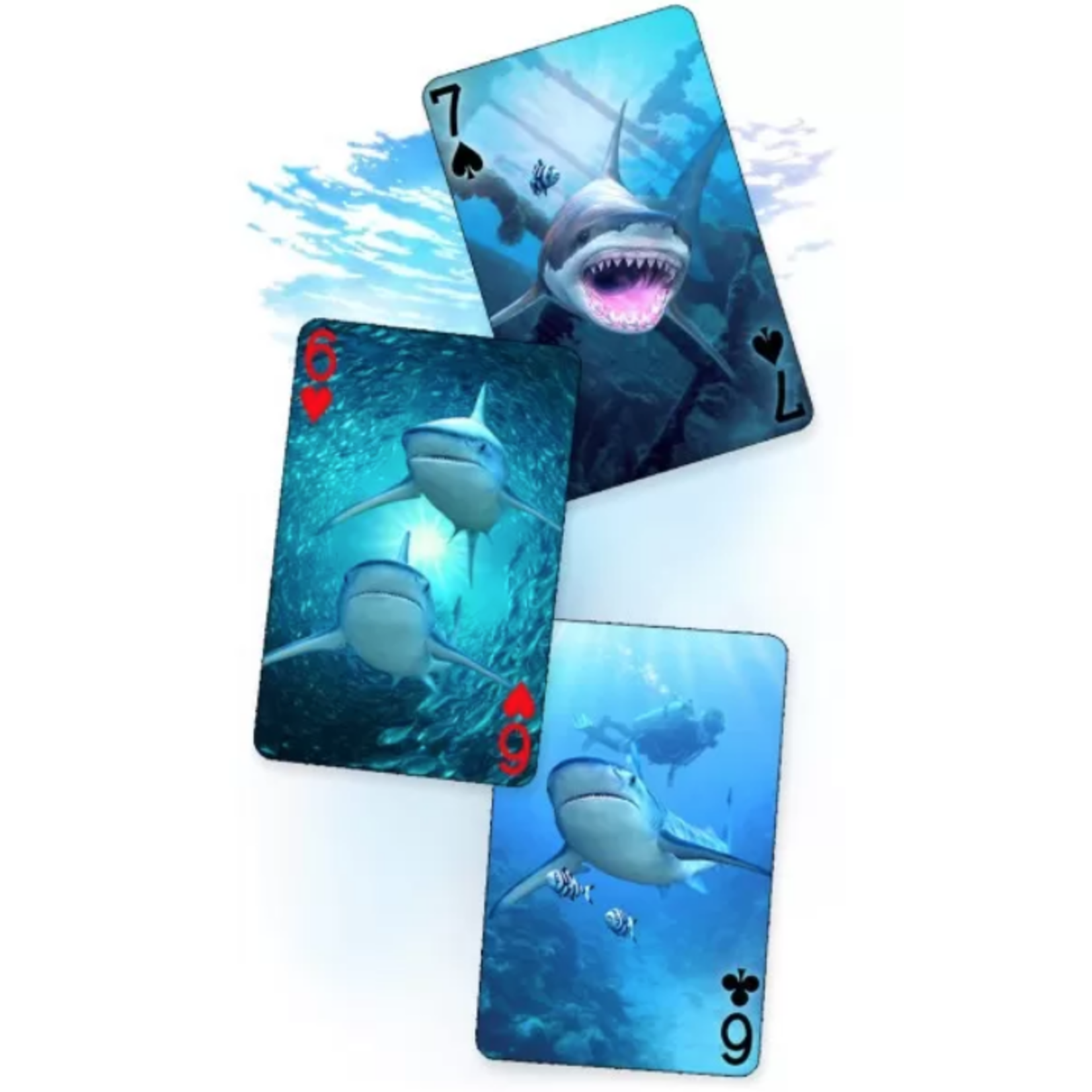 Sharks 3D Playing Cards