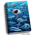 3D Sharks Notebook
