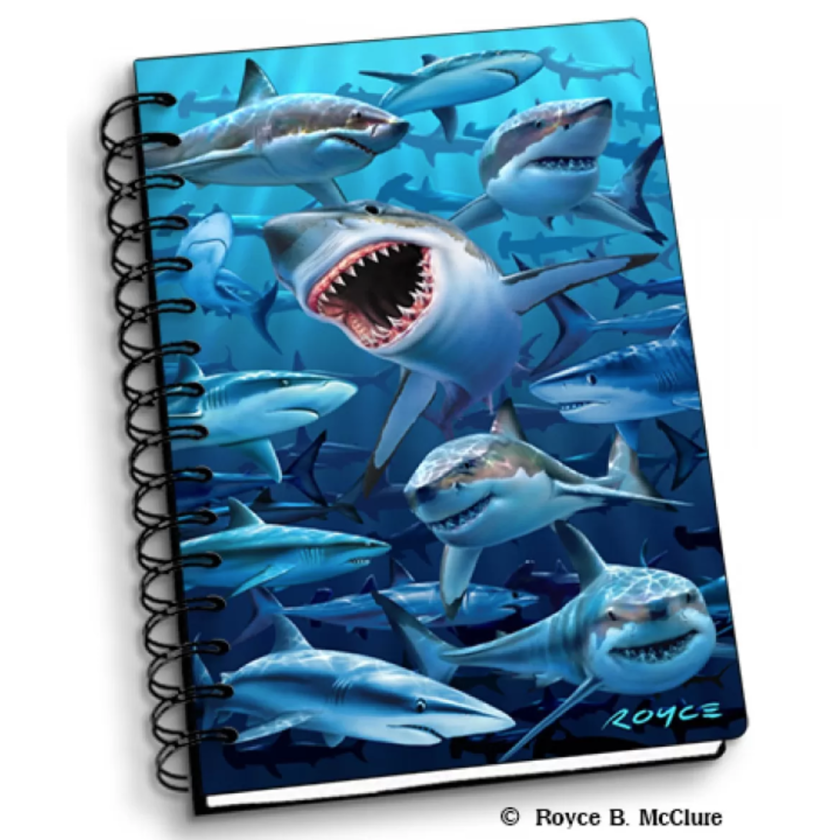 3D Sharks Notebook