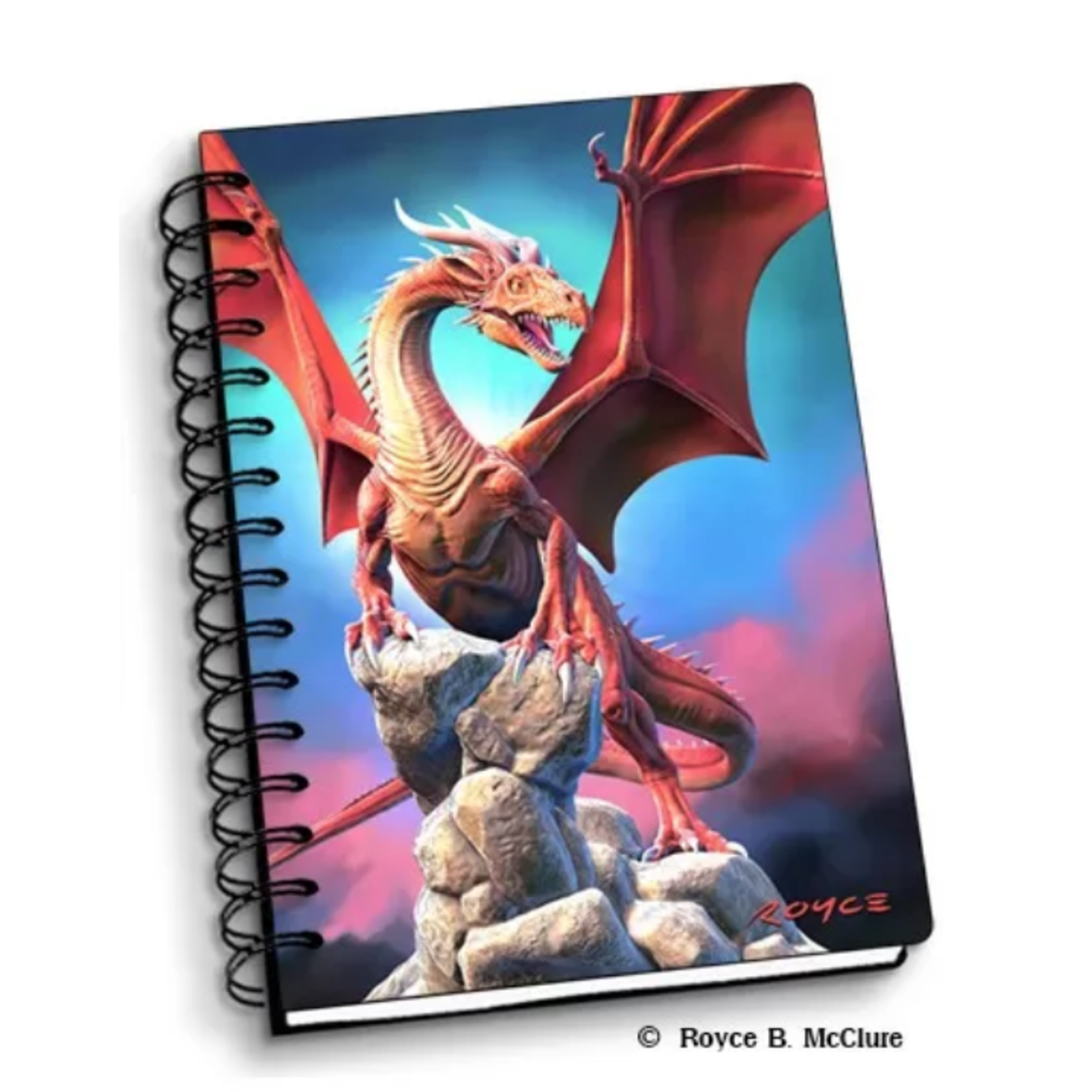 3D Red Dragon Notebook