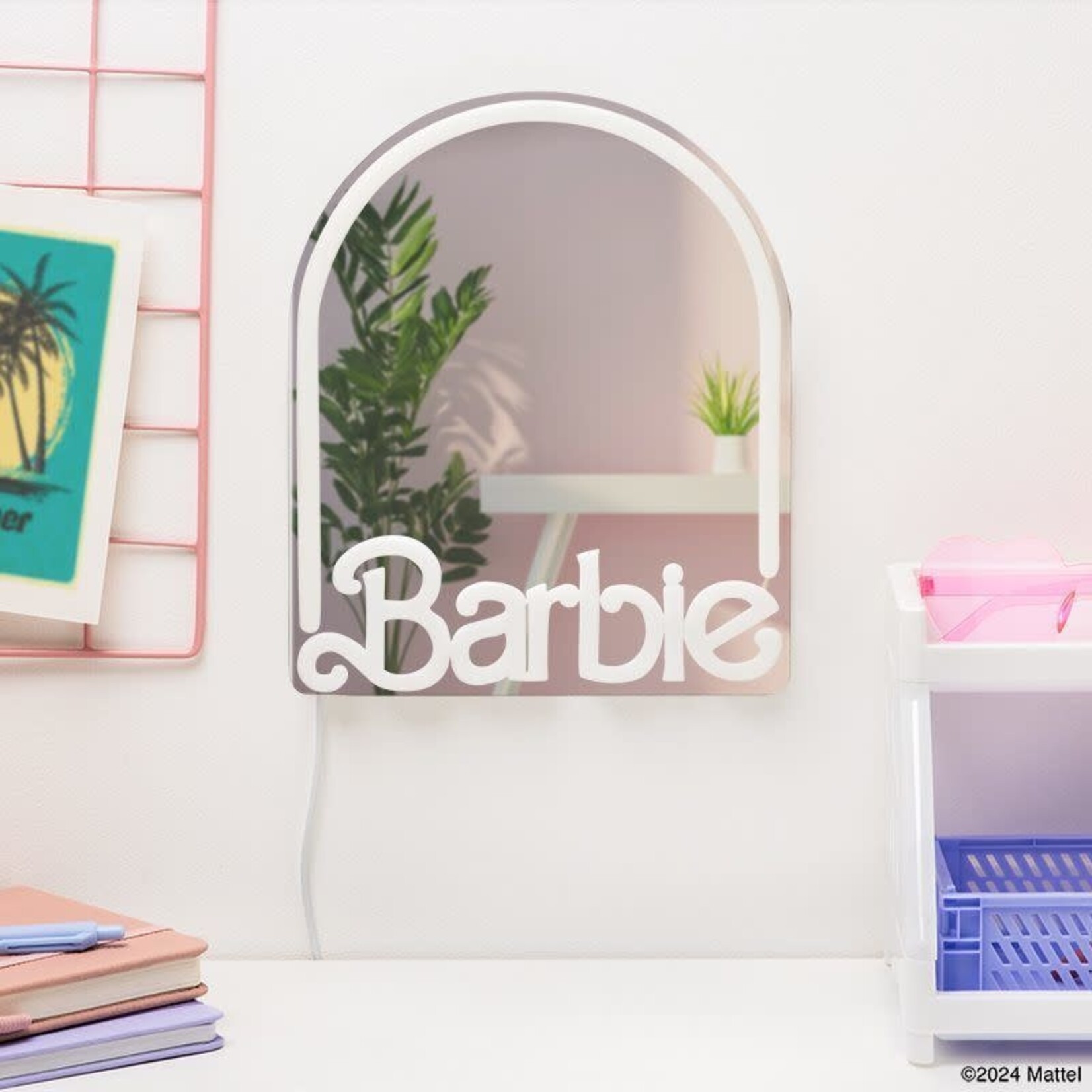 Barbie Wall Mountable LED Neon Mirror