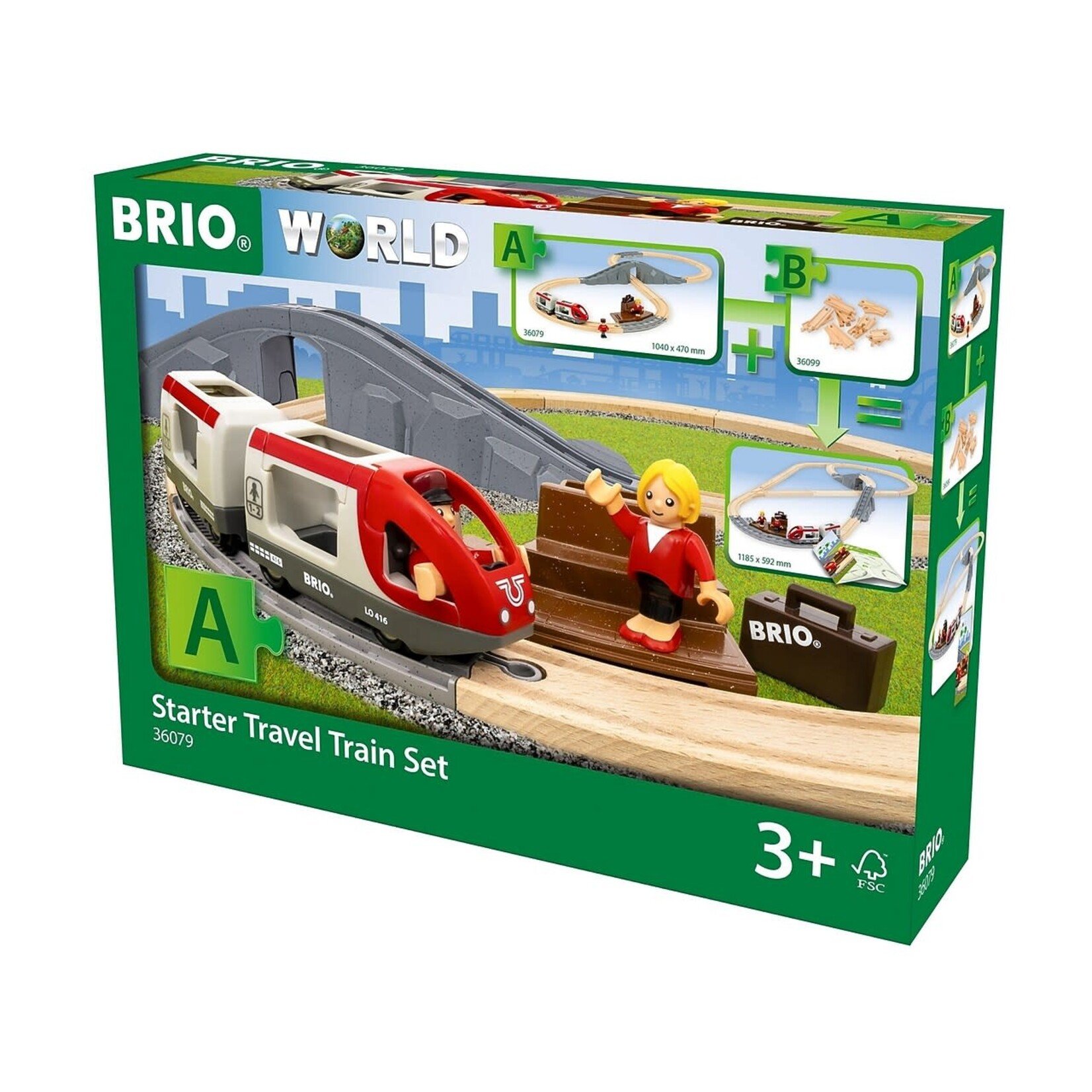 BRIO World Starter Travel Train Set