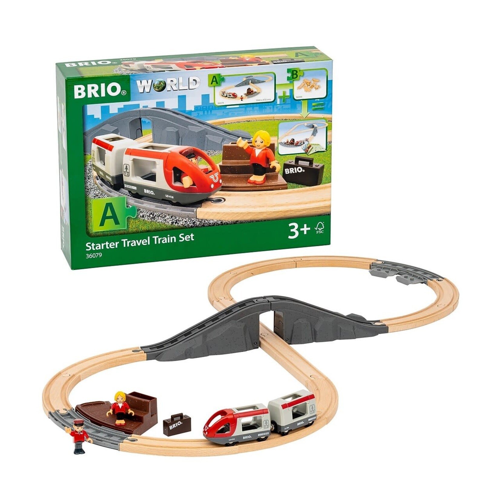 BRIO World Starter Travel Train Set