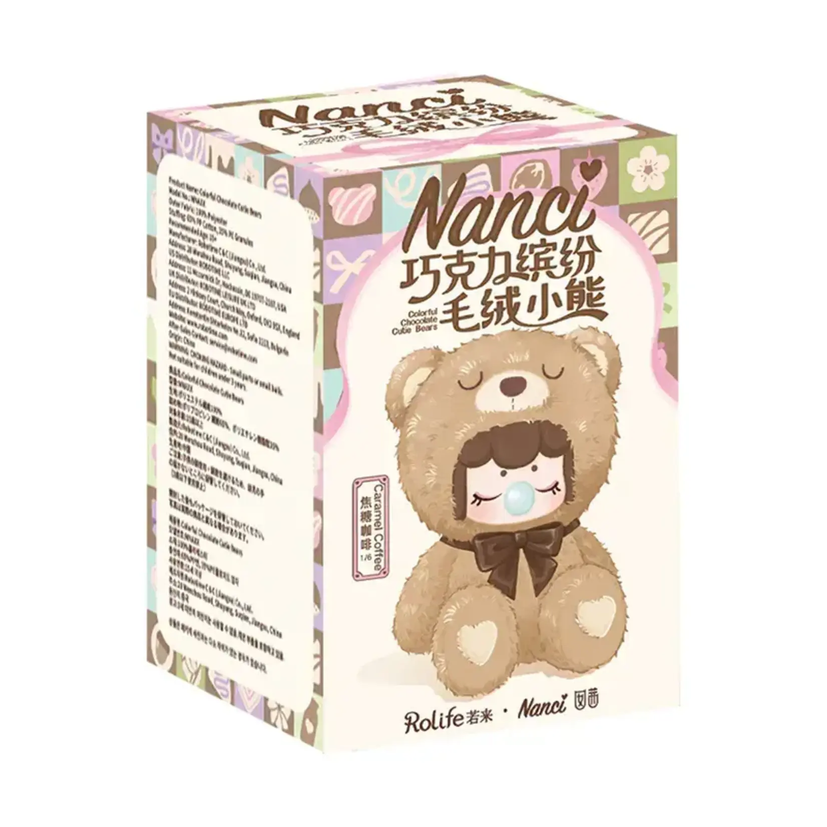 Nanci Colorful Chocolate Cutie Bears Surprise Plush