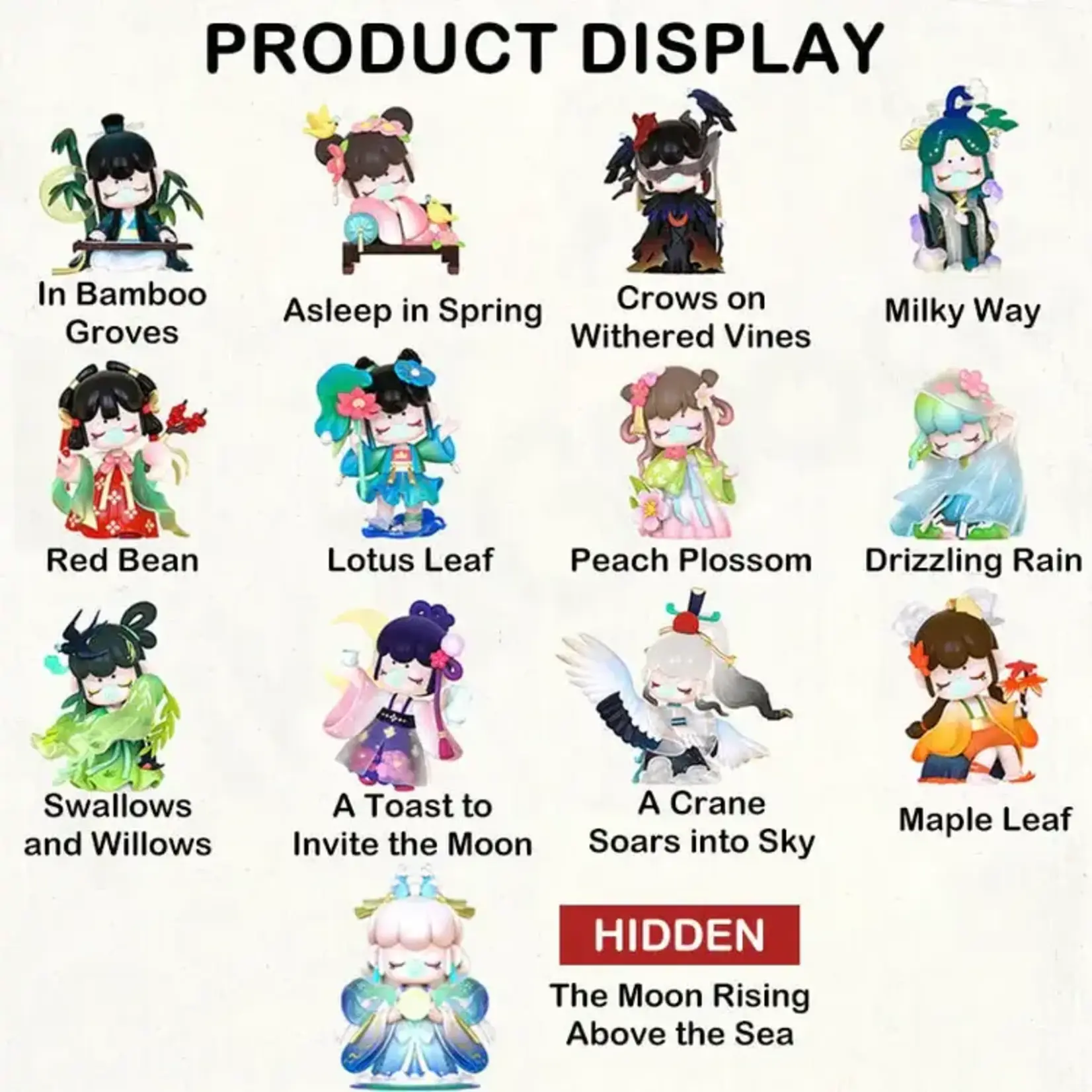 Nanci Chinese Poetry Series Surprise Figures