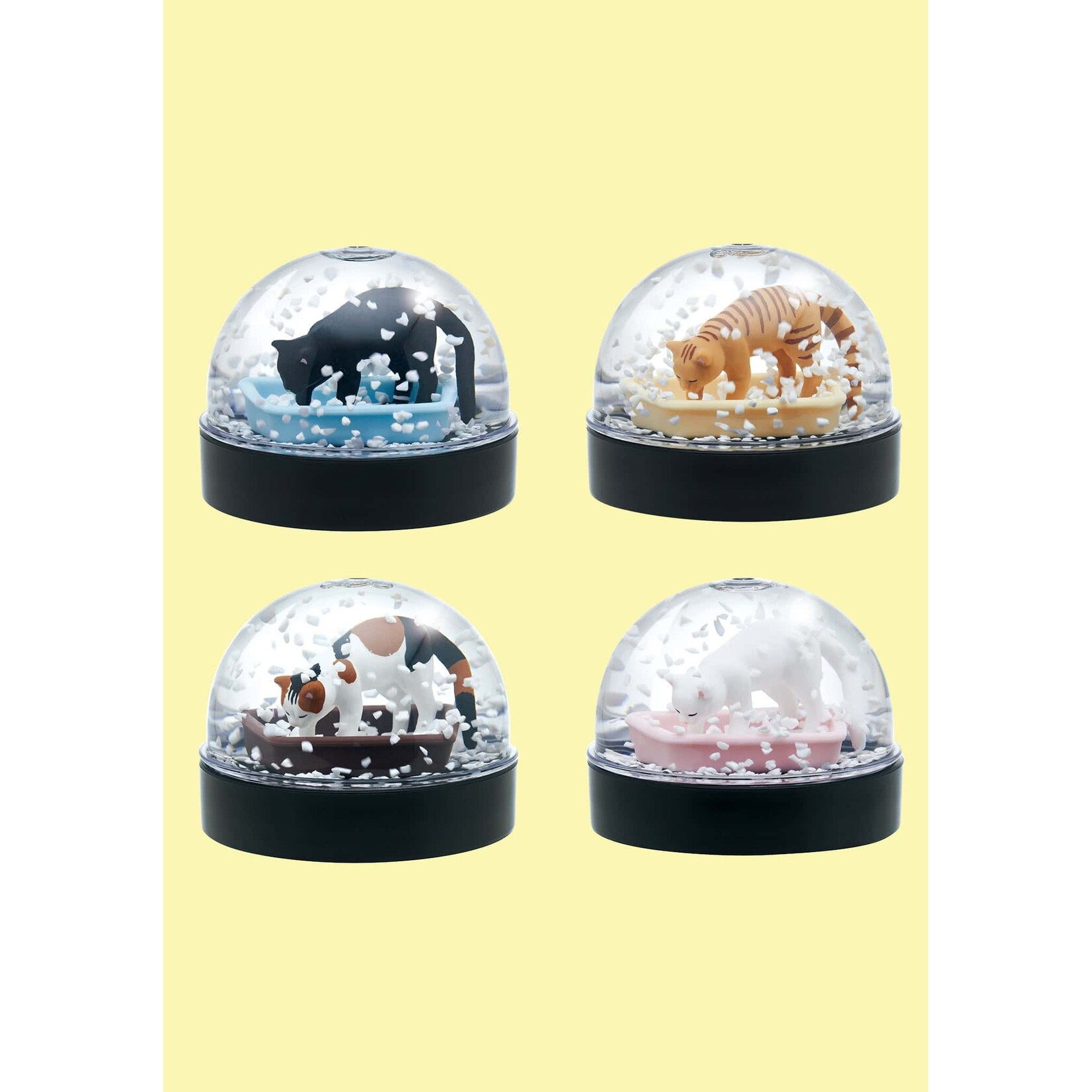 Cat Litter Snow Globe Blind Box Figure