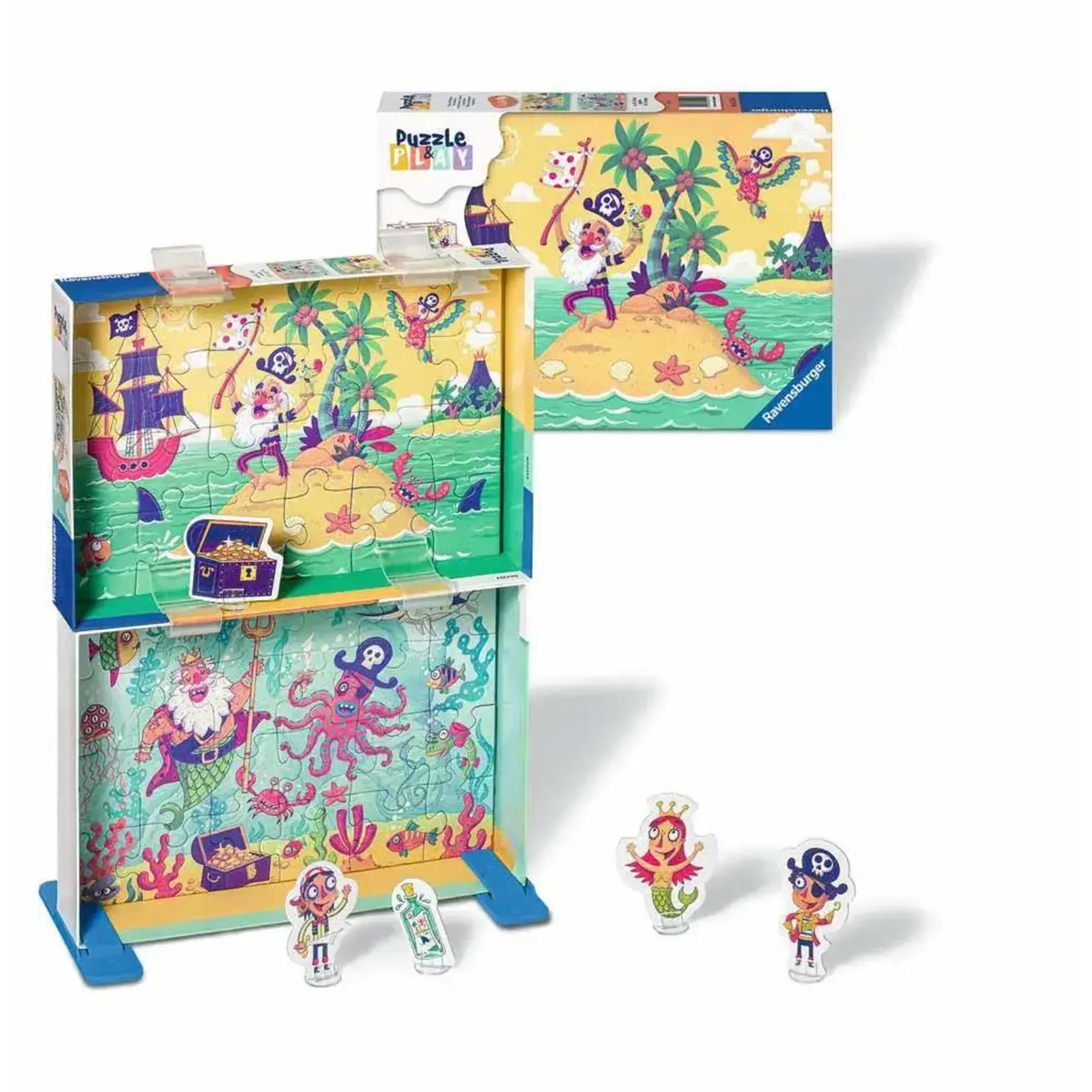 Puzzle & Play: Pirate Adventure 24-Piece Multi-Puzzle
