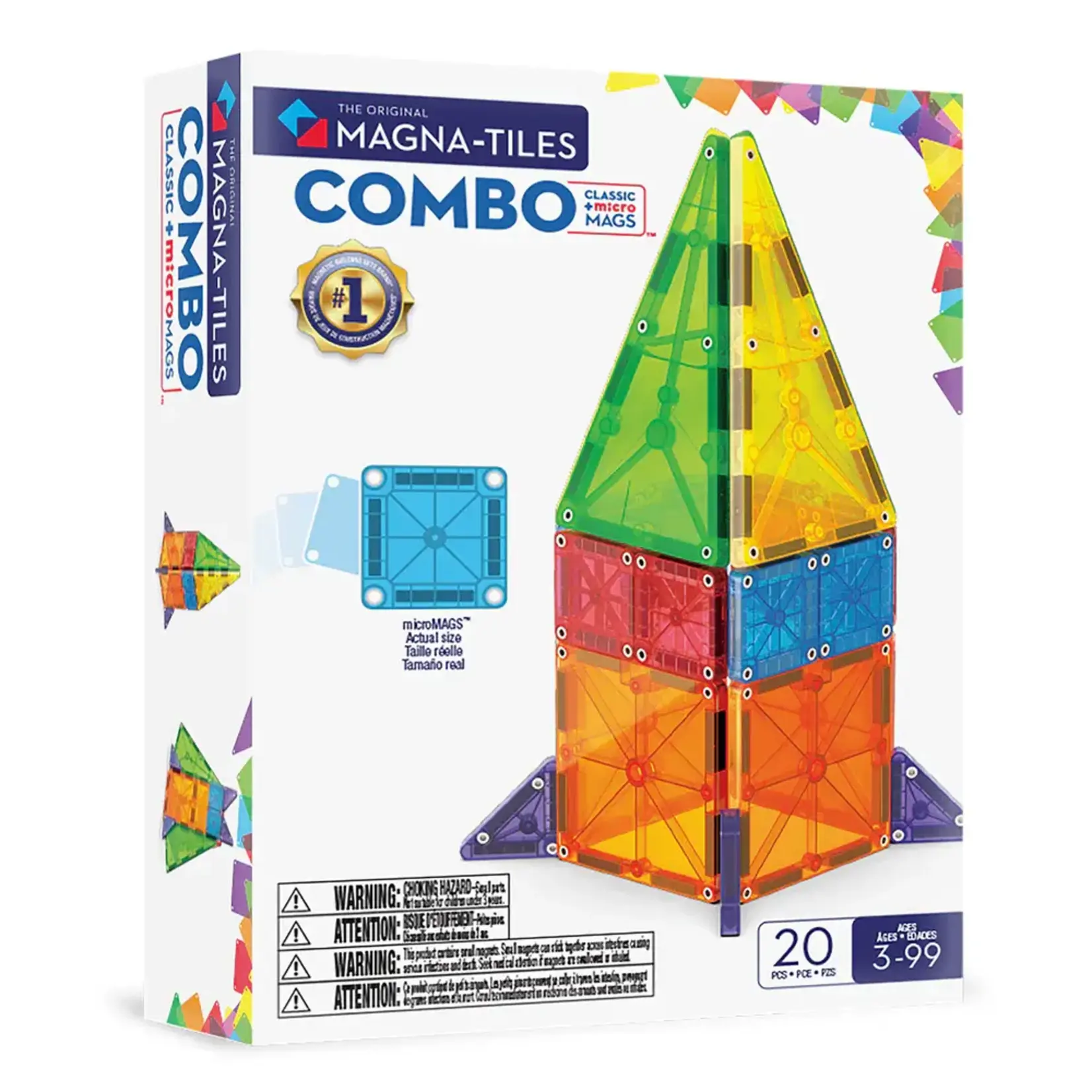 MAGNA-TILES microMAGS 20-Piece Combo Set