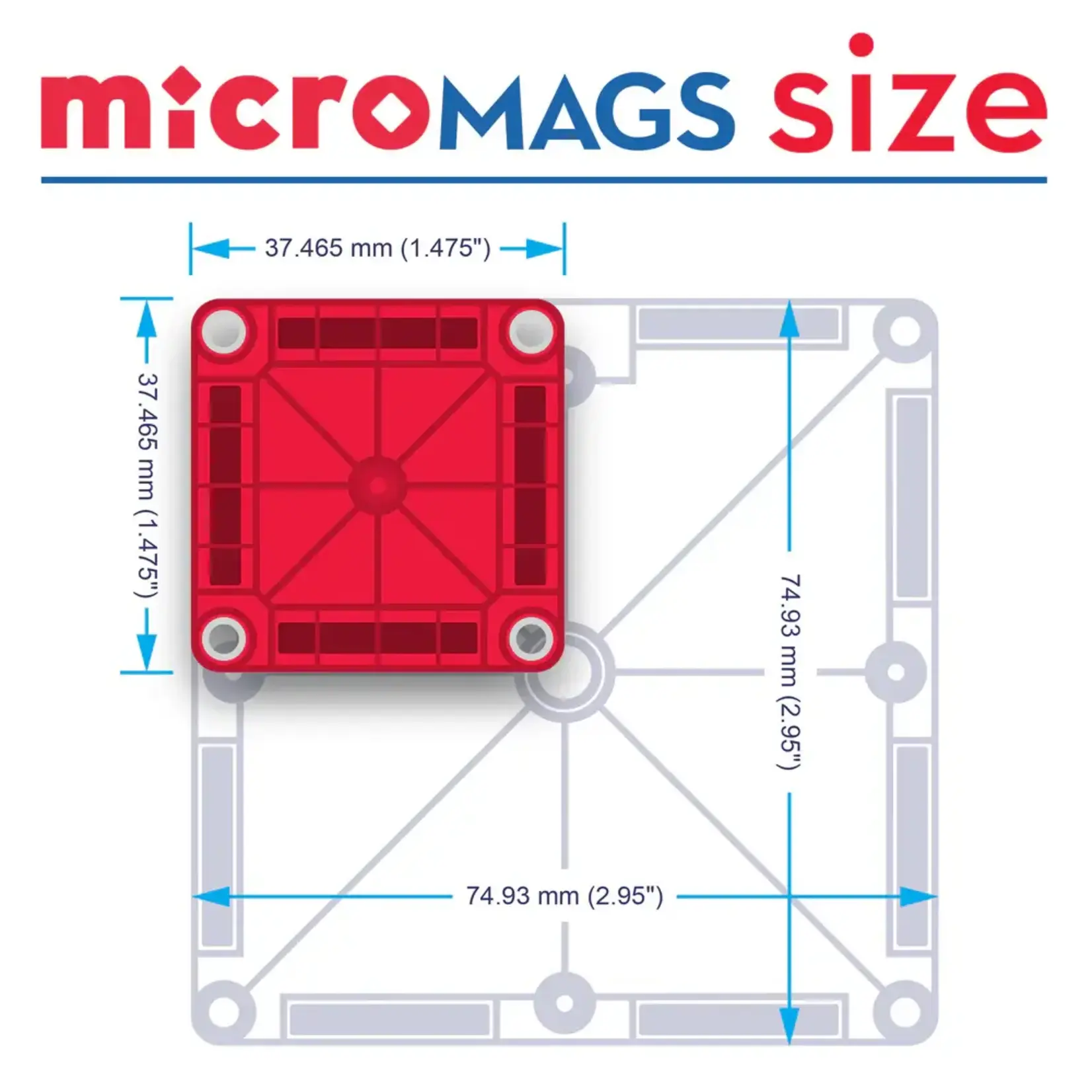 MAGNA-TILES microMAGS 20-Piece Combo Set