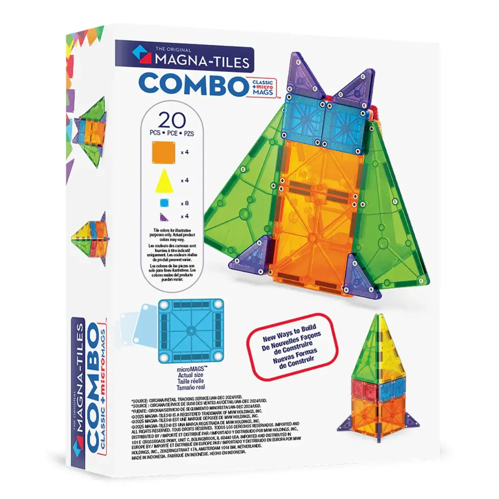 MAGNA-TILES microMAGS 20-Piece Combo Set