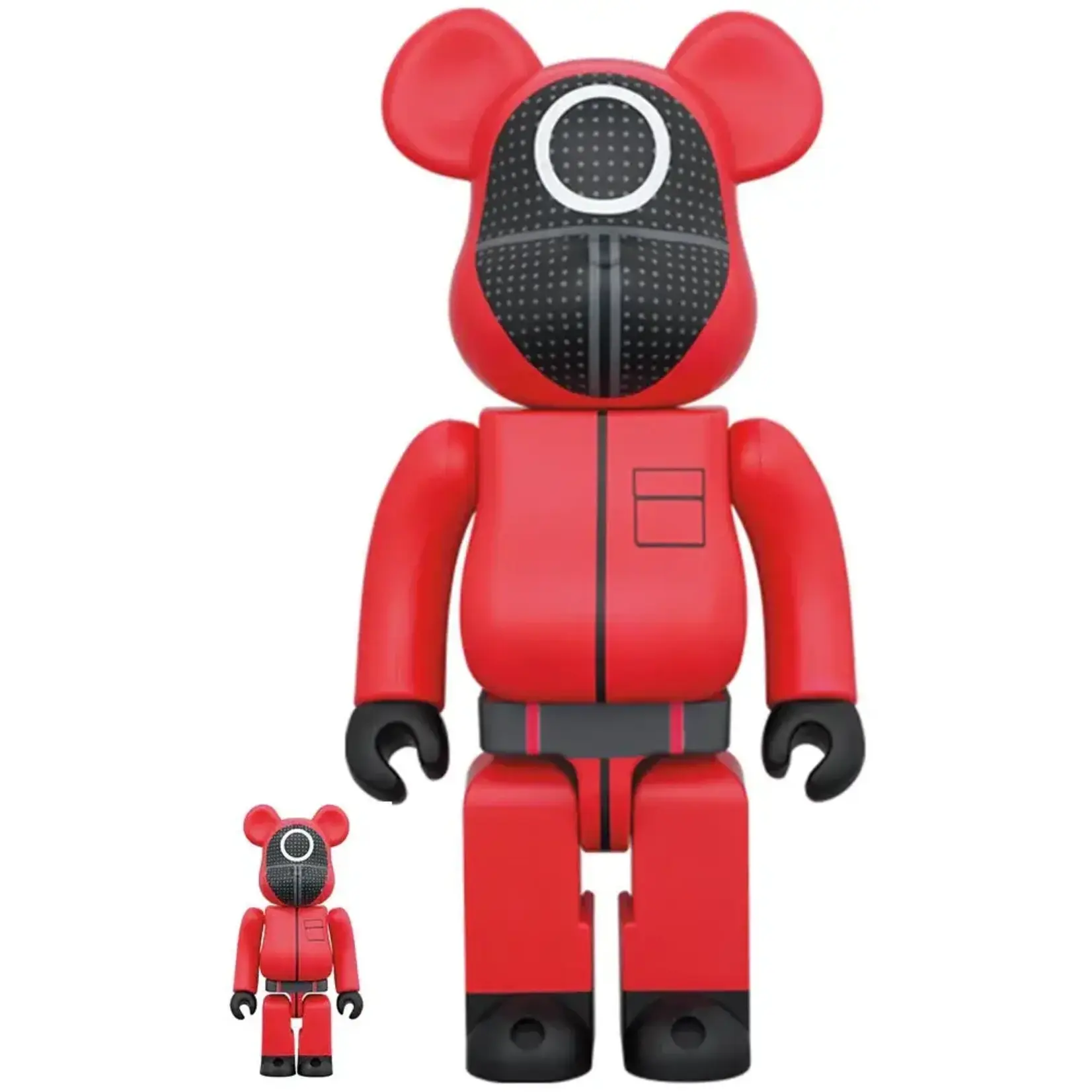 Medicom Toy Squid Game Guard Circle 100% & 400% 2pk Be@rbrick (Bearbrick)