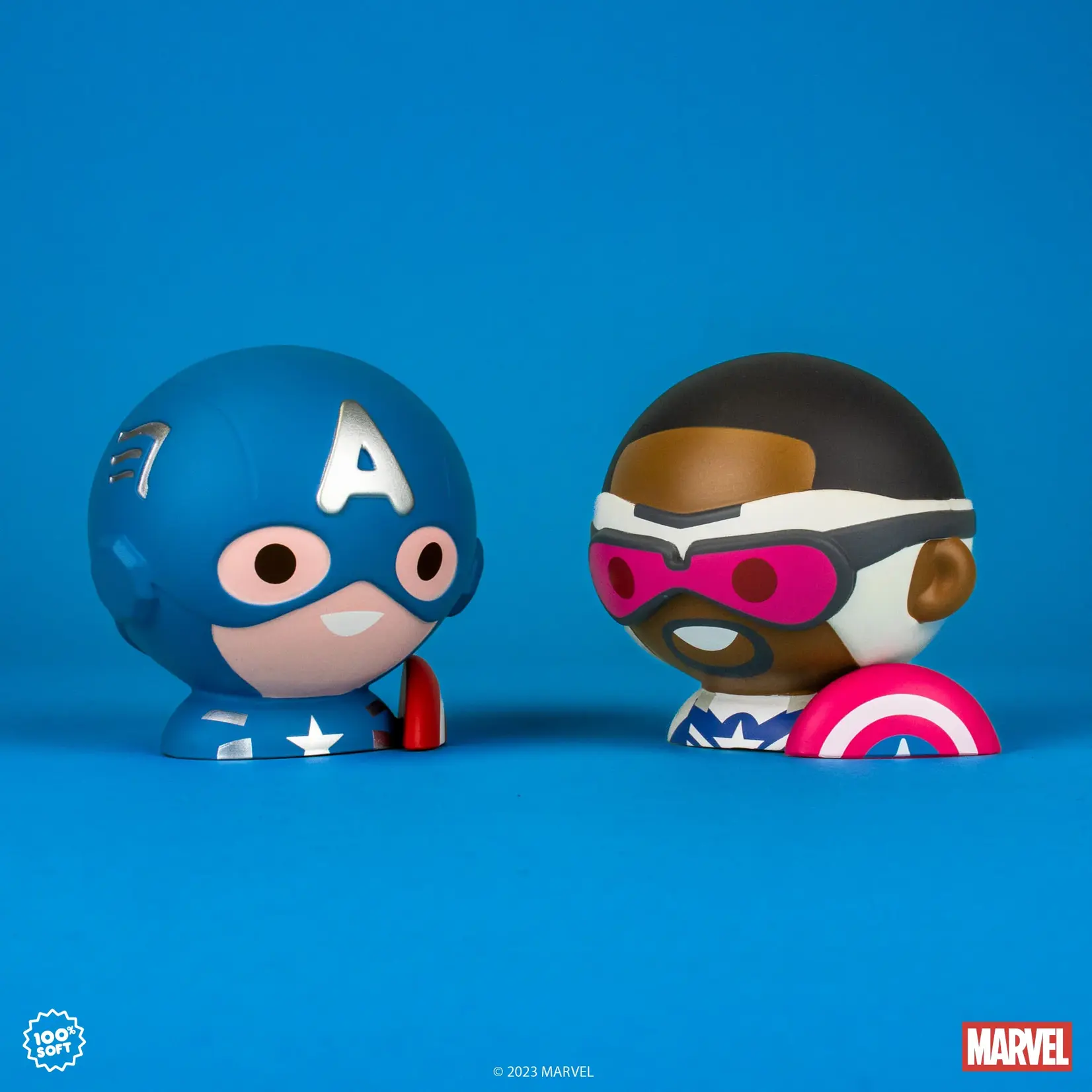 100% Soft Captain America MEGAMOJI Vinyl Bust