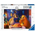 Lady and the Tramp - 1000 Piece Jigsaw Puzzle by Ravensburger