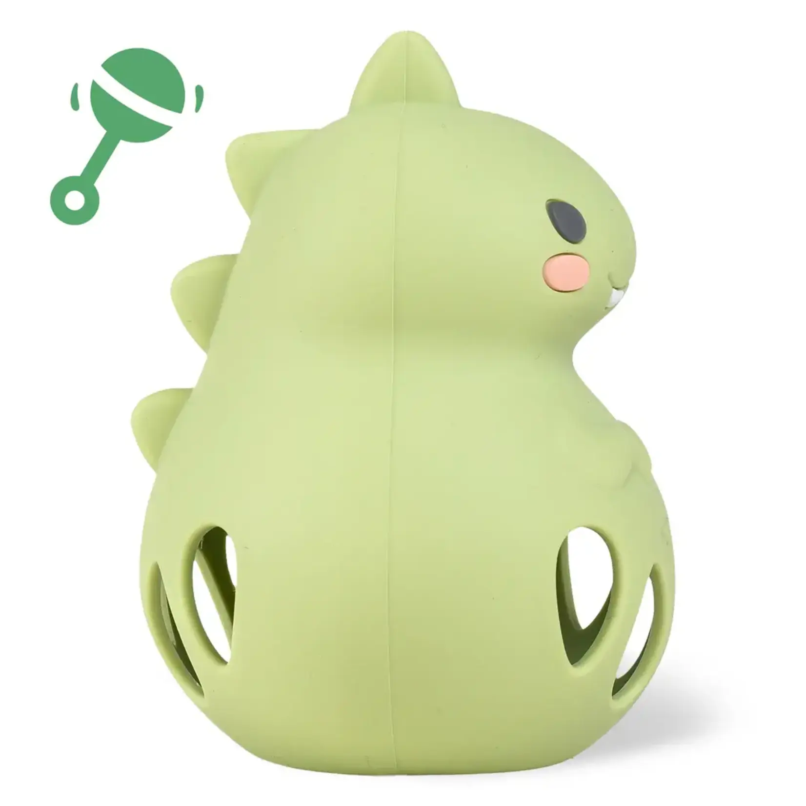 Silicone Dino Rattle