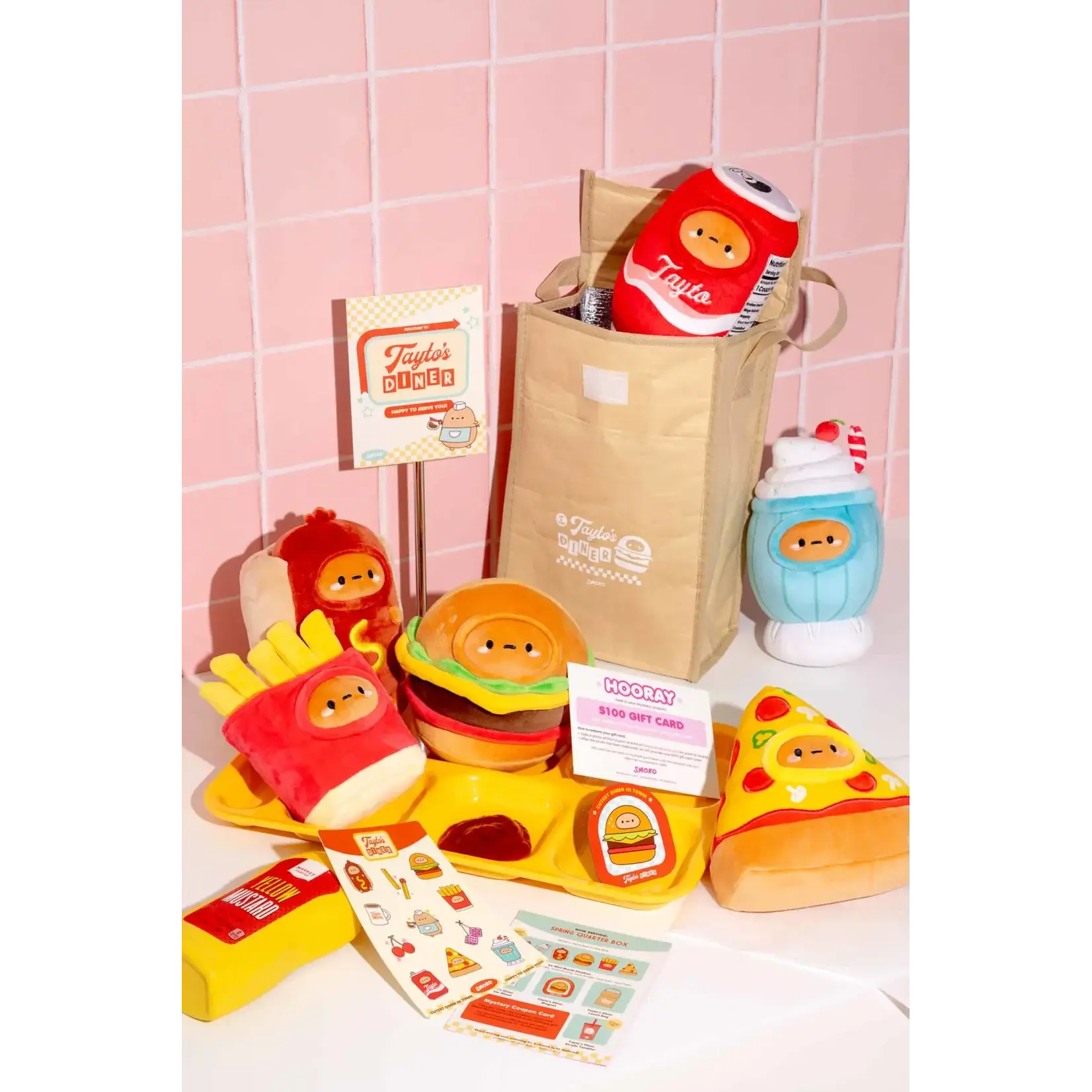 Tayto’s Diner Mini Mochi 6" Plushies