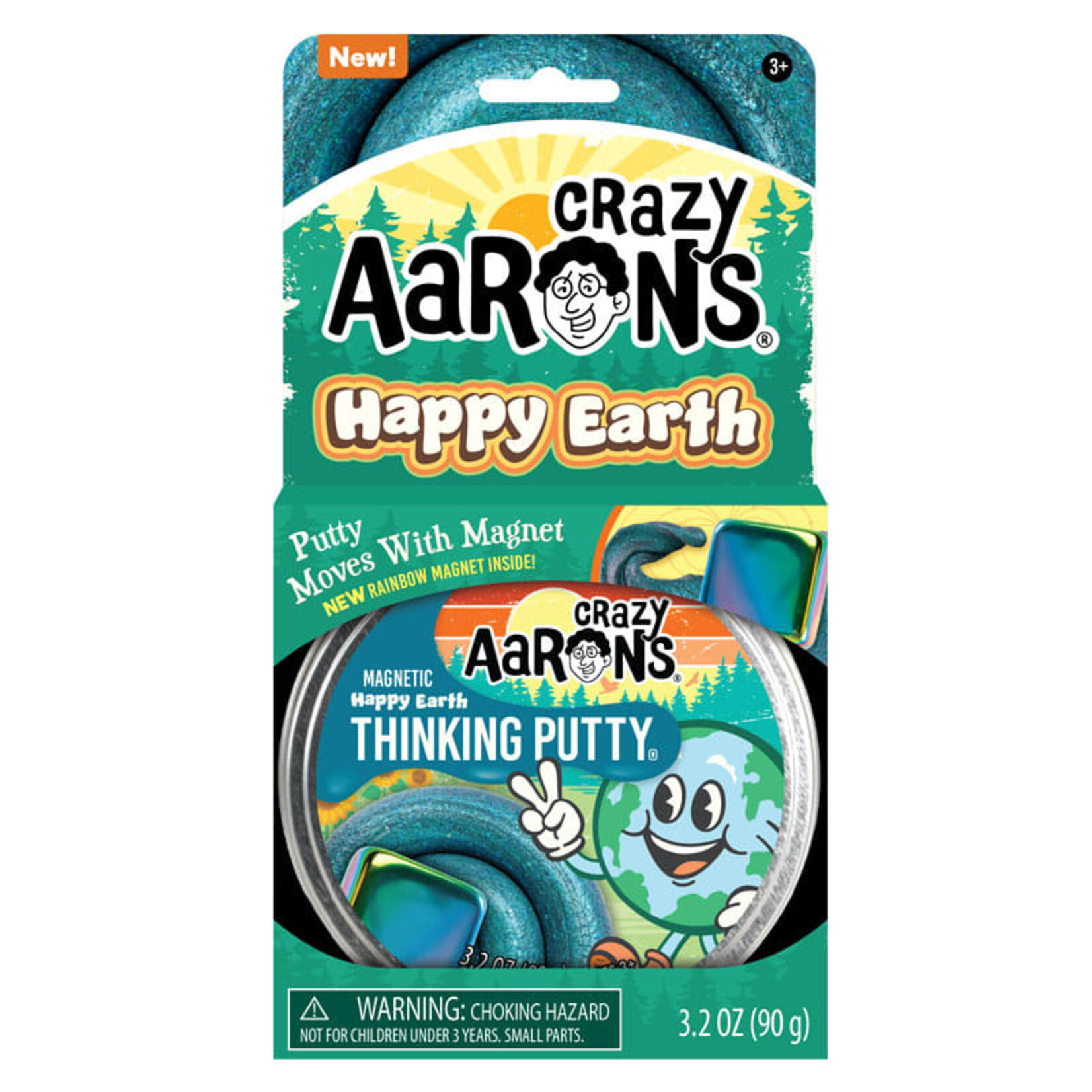 Crazy Aaron's Happy Earth Thinking Putty with Magnet