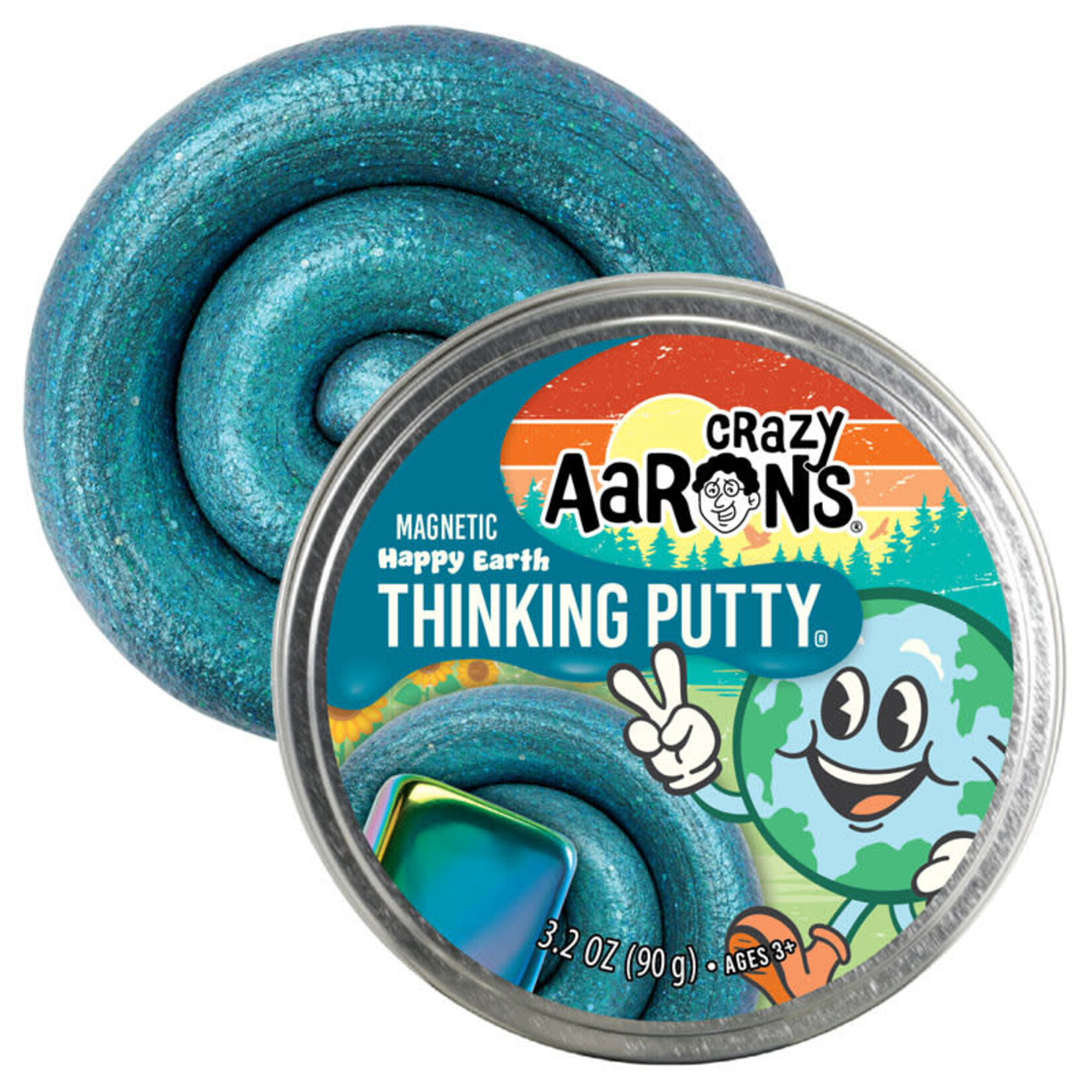 Crazy Aaron's Happy Earth Thinking Putty with Magnet