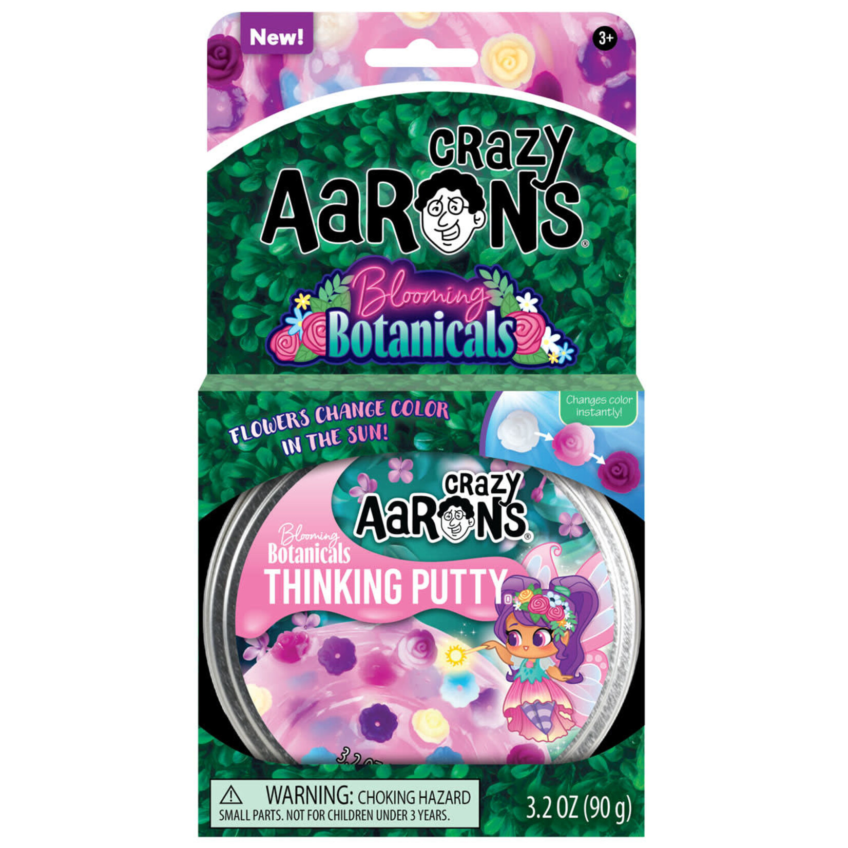 Crazy Aaron's Blooming Botanicals Thinking Putty 4" Tin