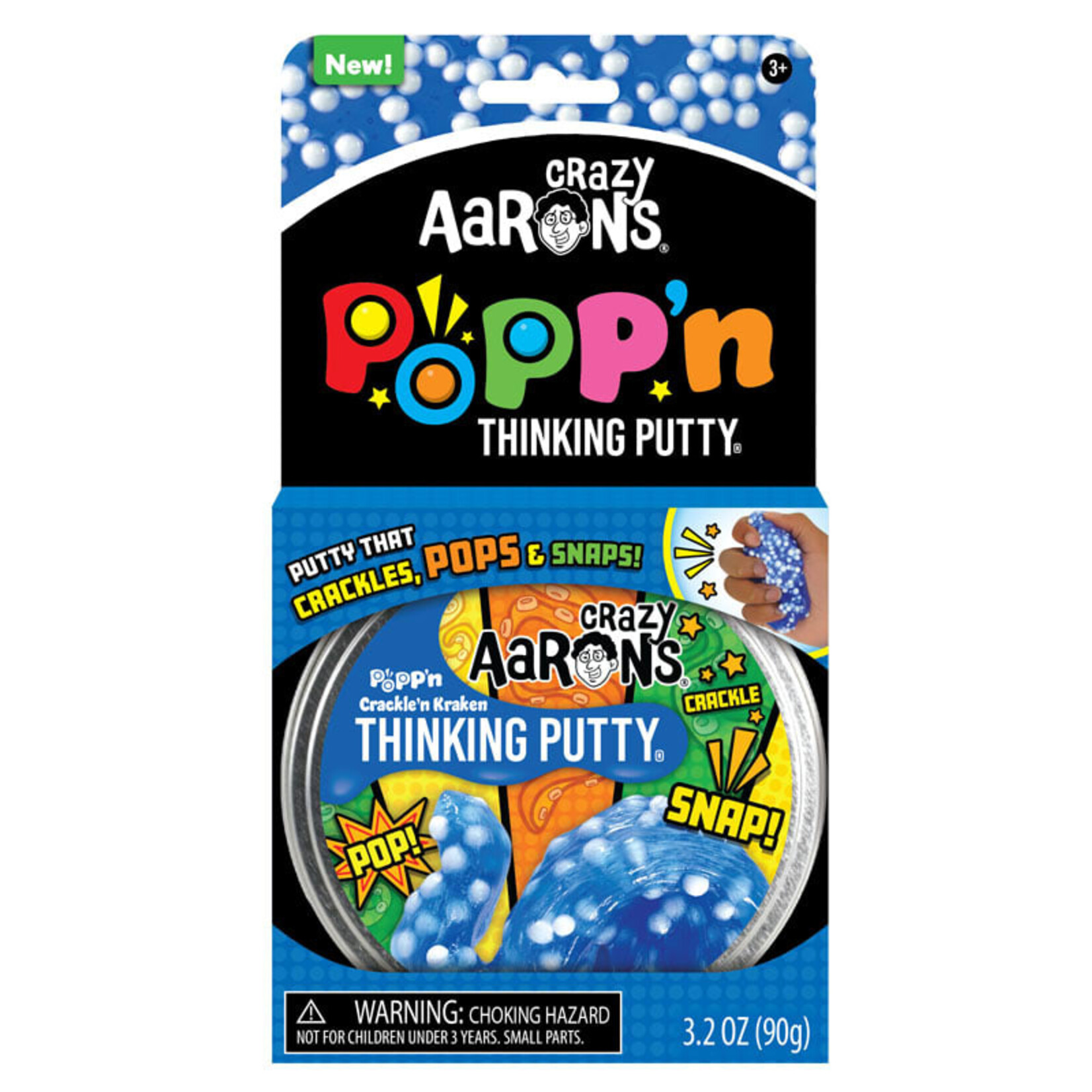 Crazy Aaron's Crackle 'n Kraken Putty 4" Tin (Popp' N Putty)