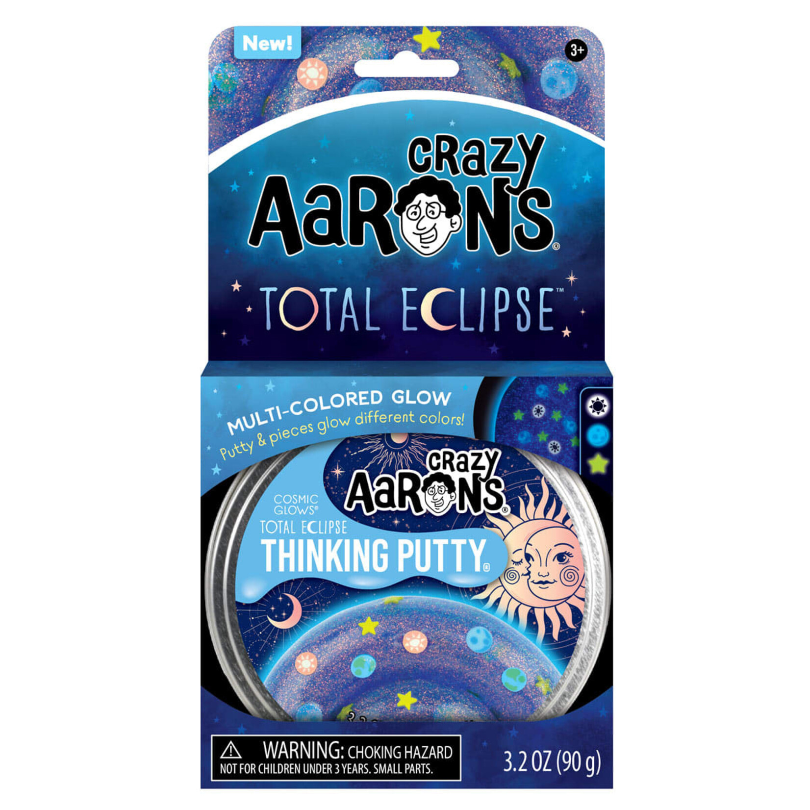 Crazy Aaron's Total Eclipse Thinking Putty 4" Tin