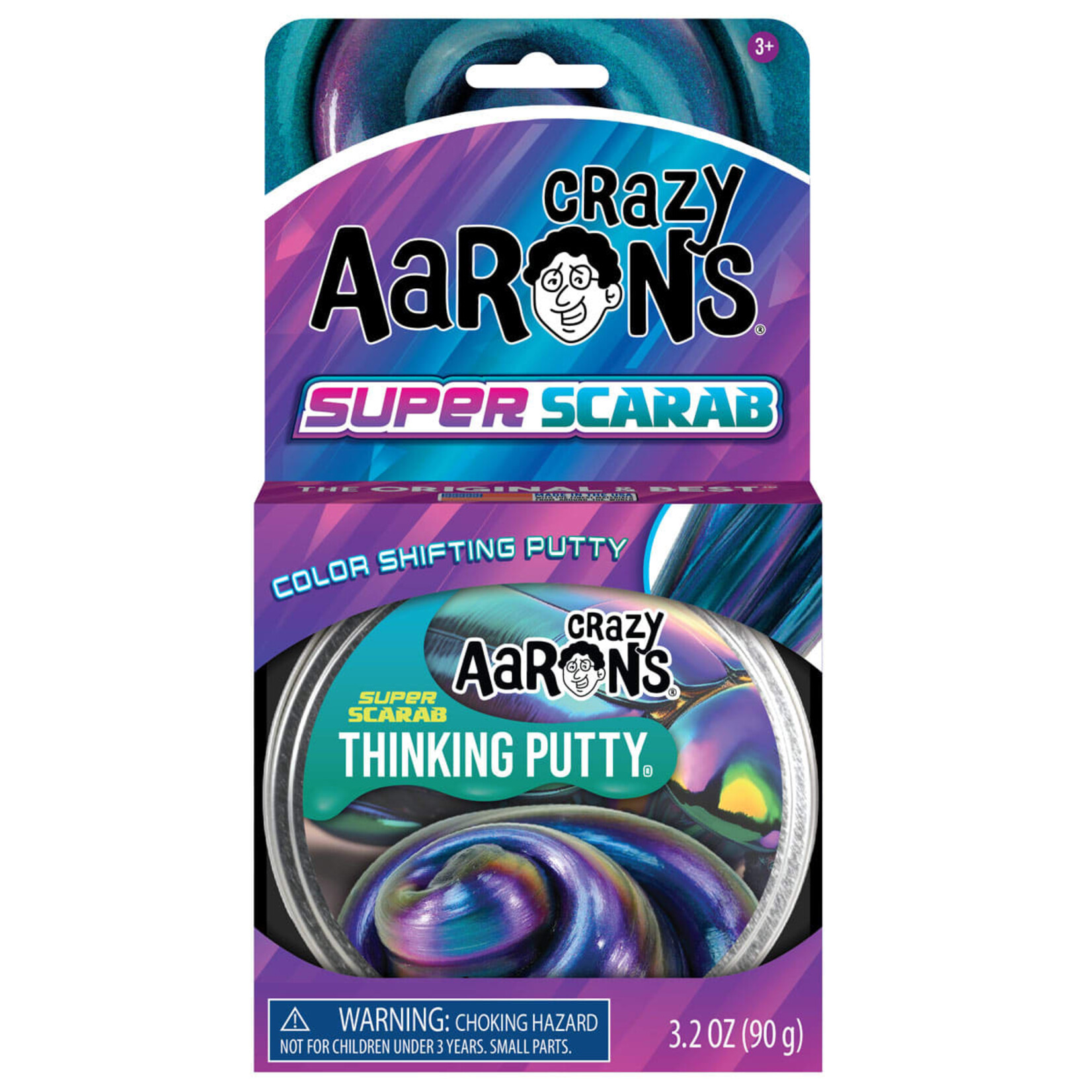 Crazy Aaron's Super Scarab Thinking Putty 4" Tin