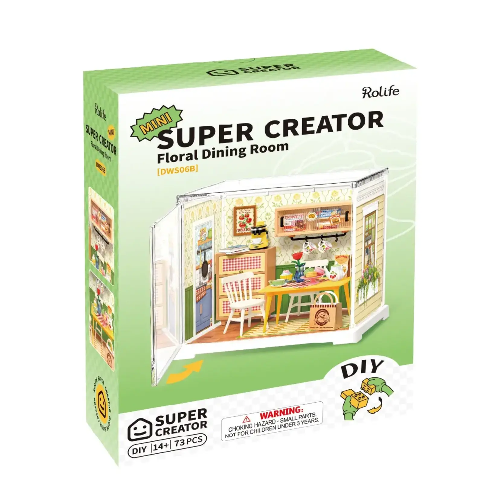 Floral Dining Room Mini Super Creator DIY Miniature House