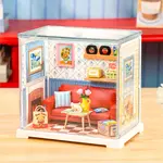 Country Blue Lounge Mini Super Creator DIY Miniature House