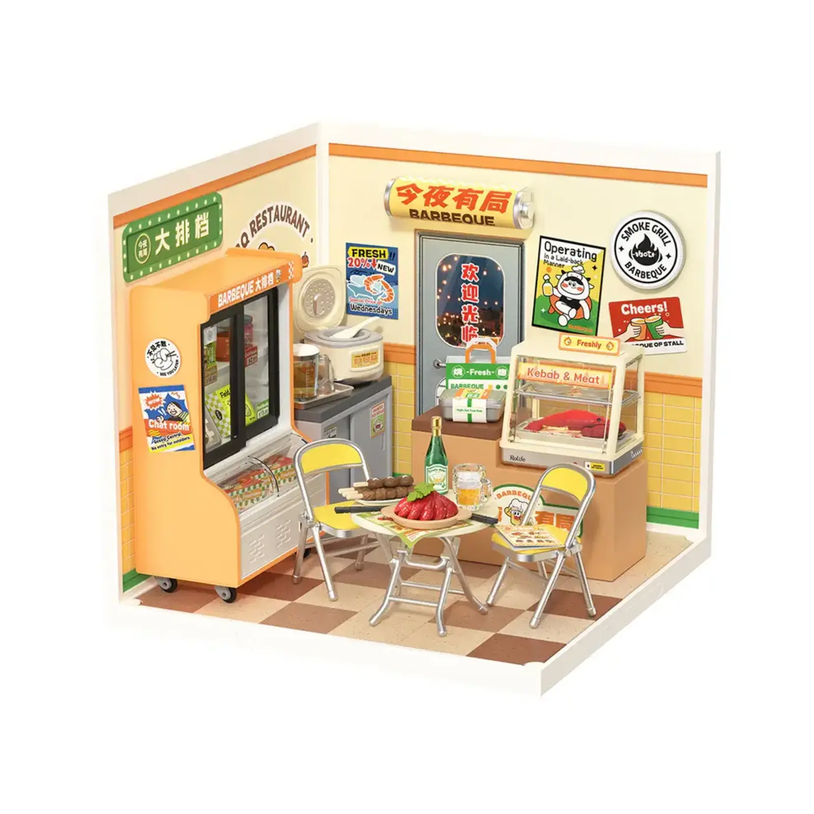 Night Out Food Stall DIY Miniature House Kit