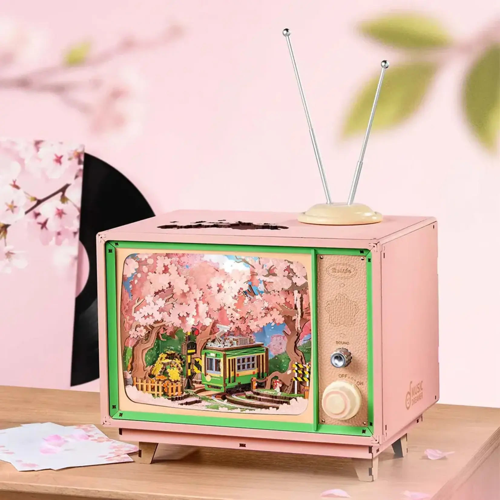 Sakura Dreamy Tour DIY Music Box 3D Wooden Puzzle