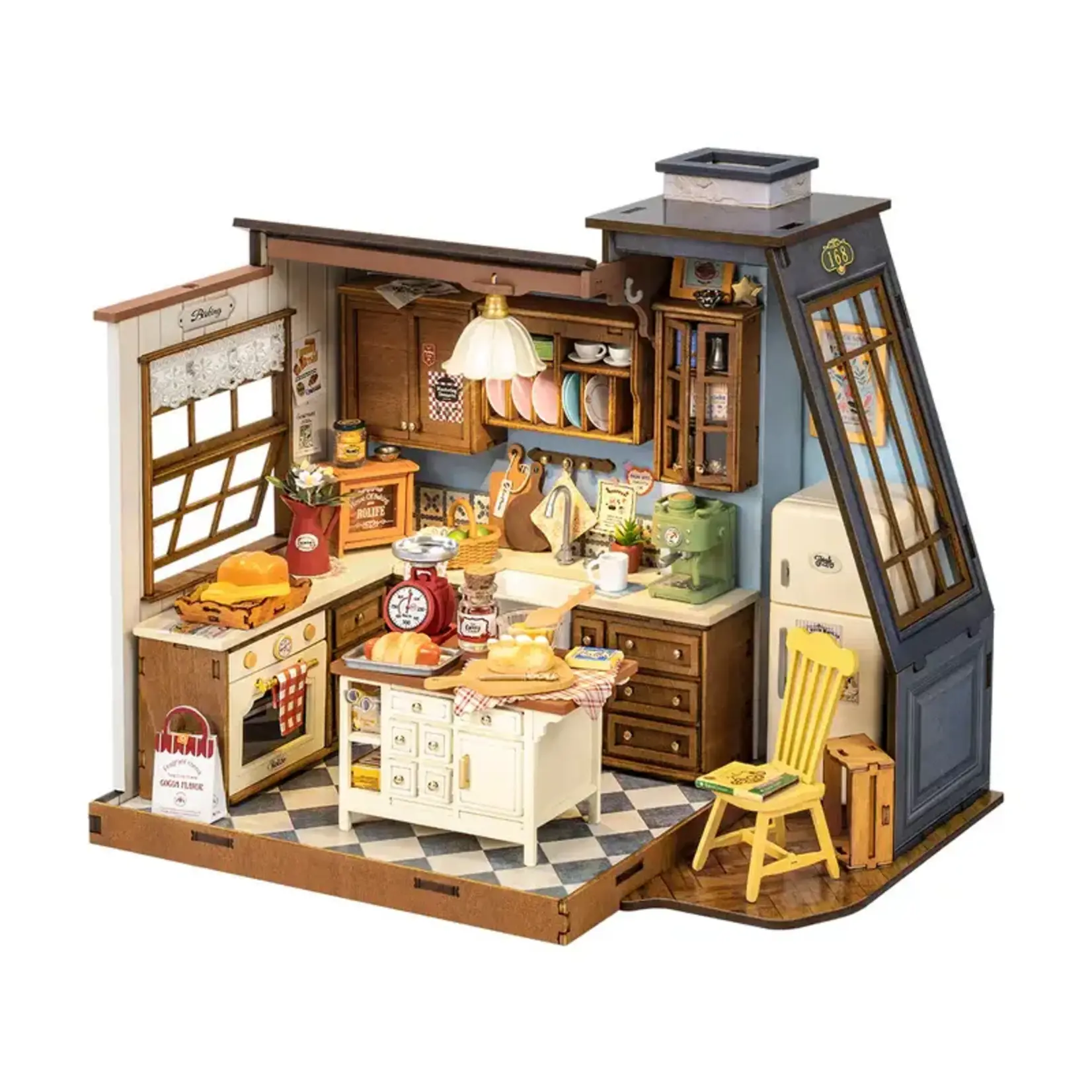 Baking Kitchen Model DIY Miniature House