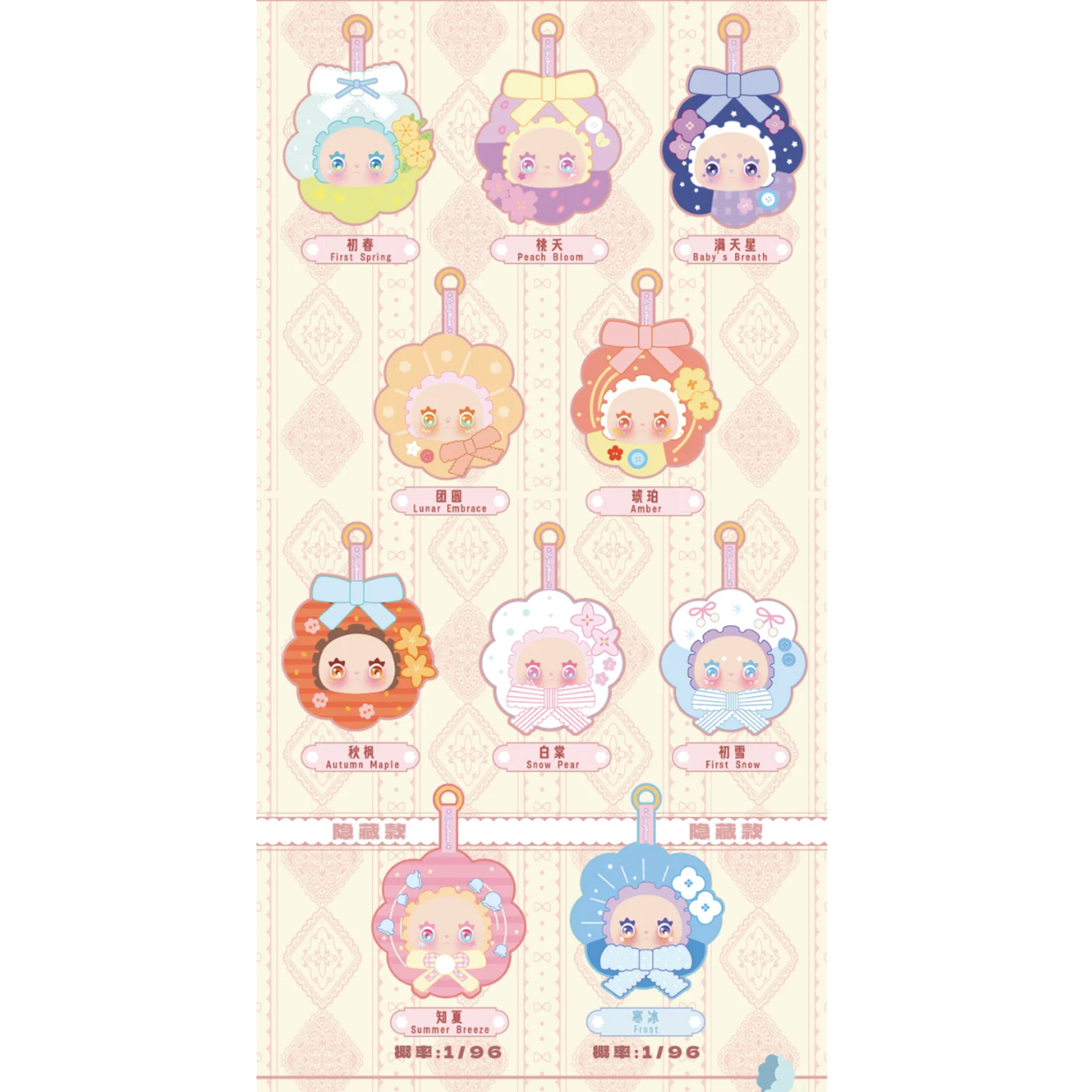 Lovely Emma Floral Seasons Surprise Vinyl Plush Charm