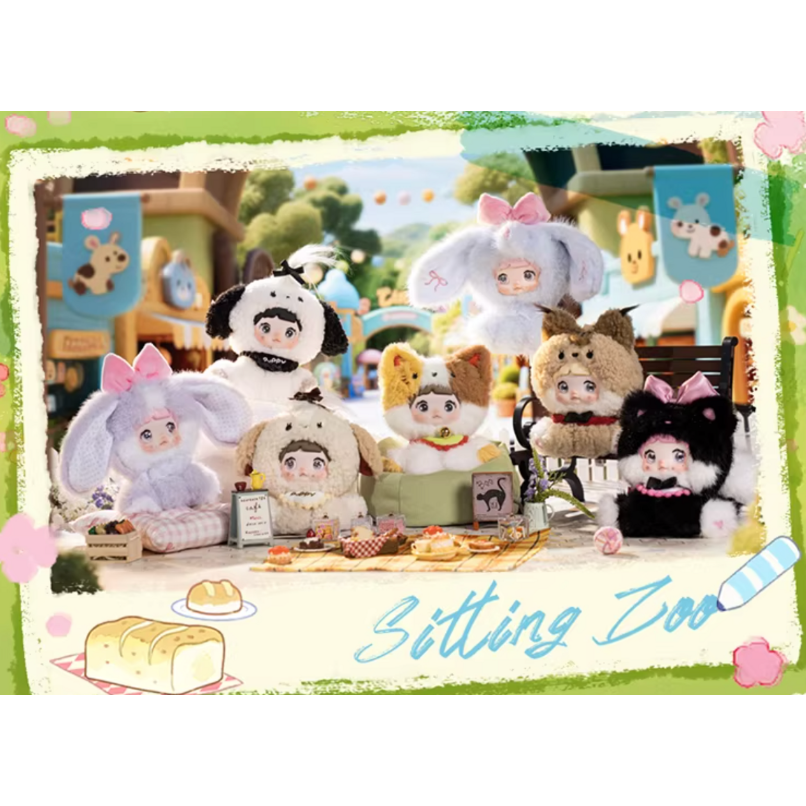 Nommi Sitting Zoo Series Surprise Vinyl Plush