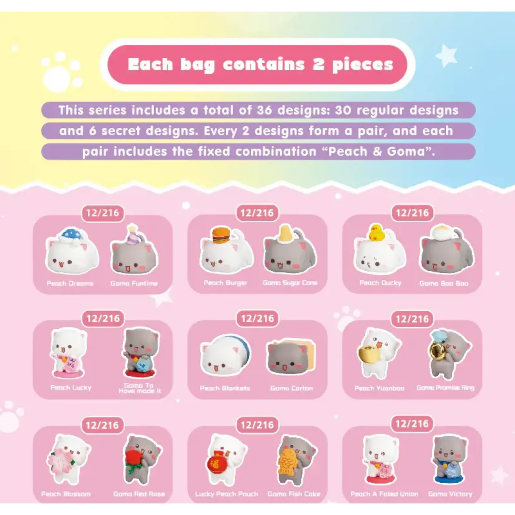 Peach and Goma's Sweet Mini Universe Surprise Figure