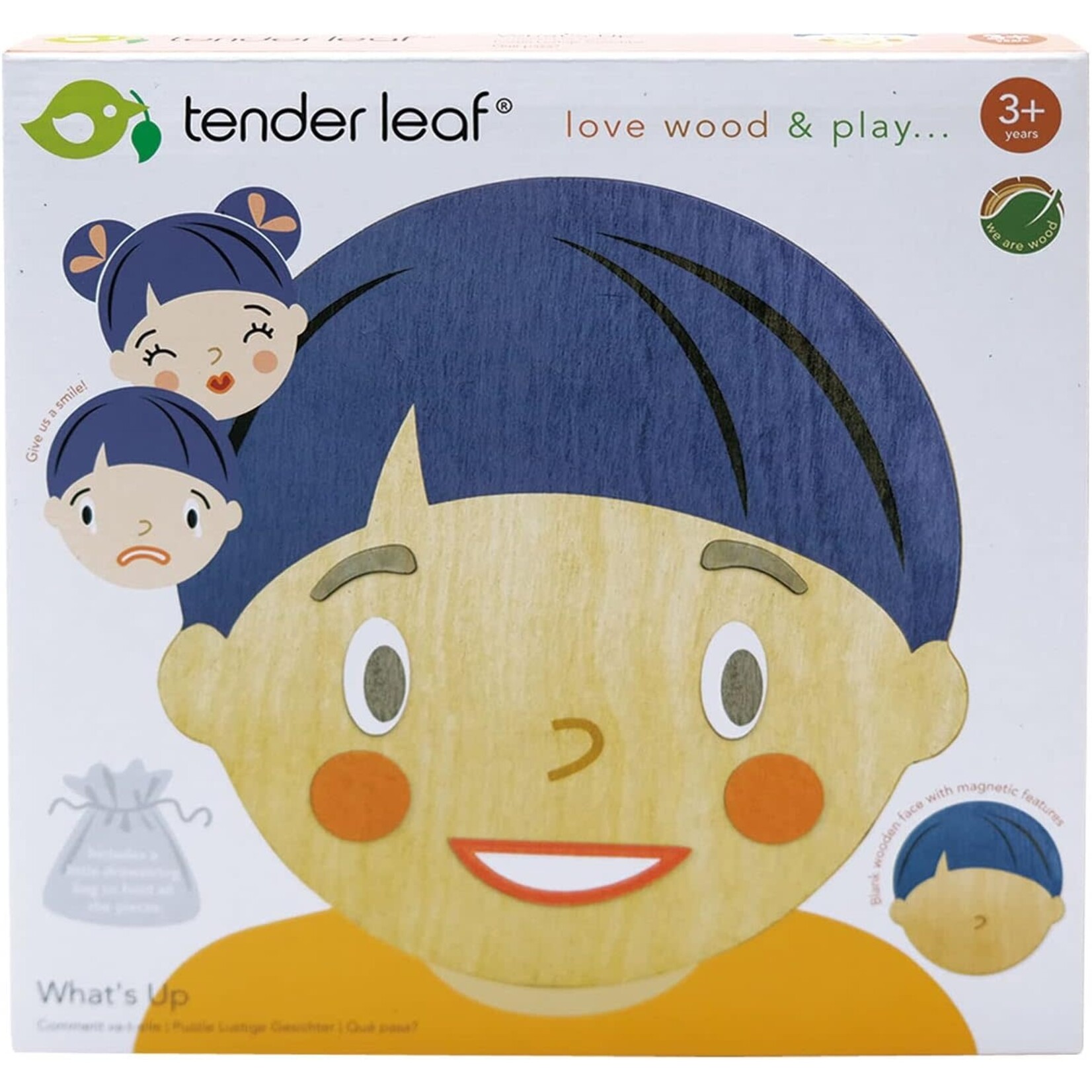 Whats Up Set: Expressive Wooden Puzzle Play