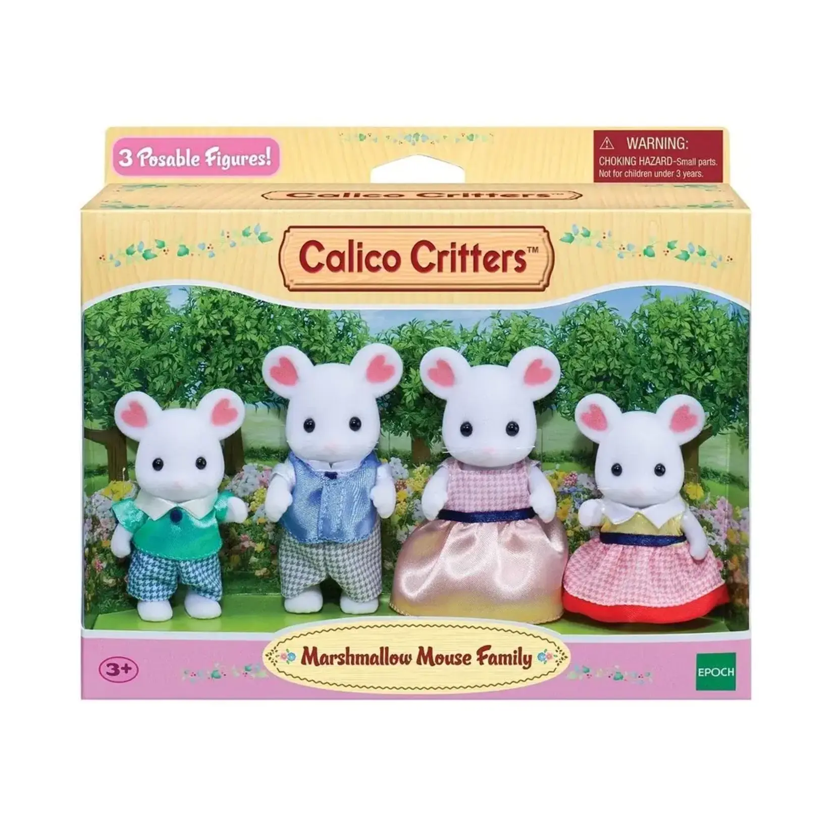 Calico Critters Marshmallow Mouse Family
