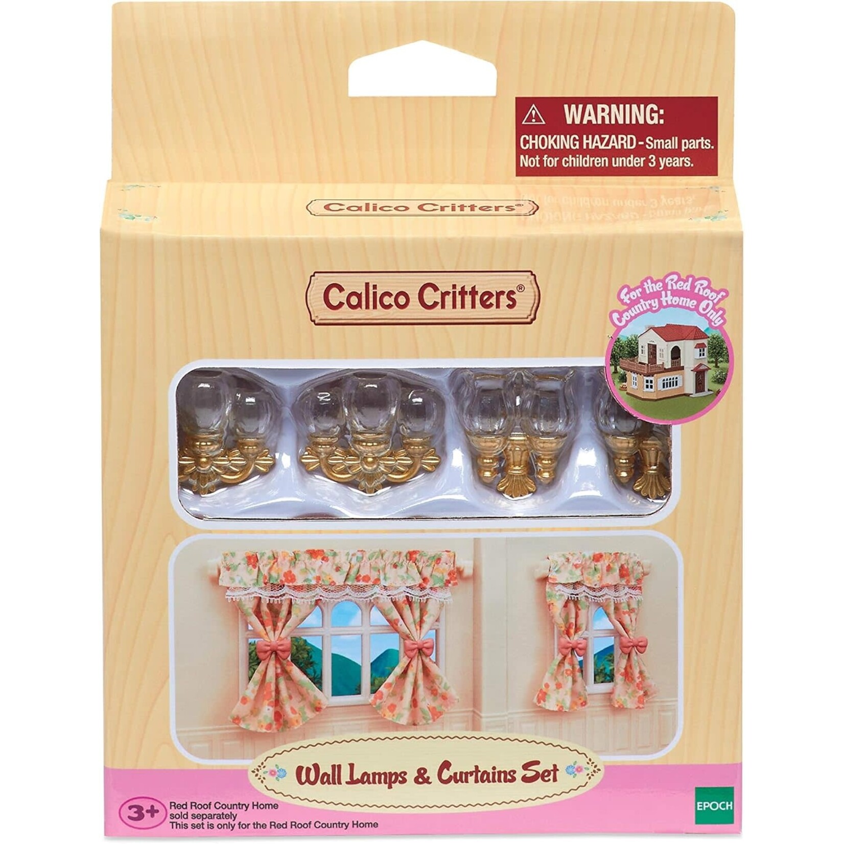 Calico Critters Wall Lamps & Curtains Accessory Set