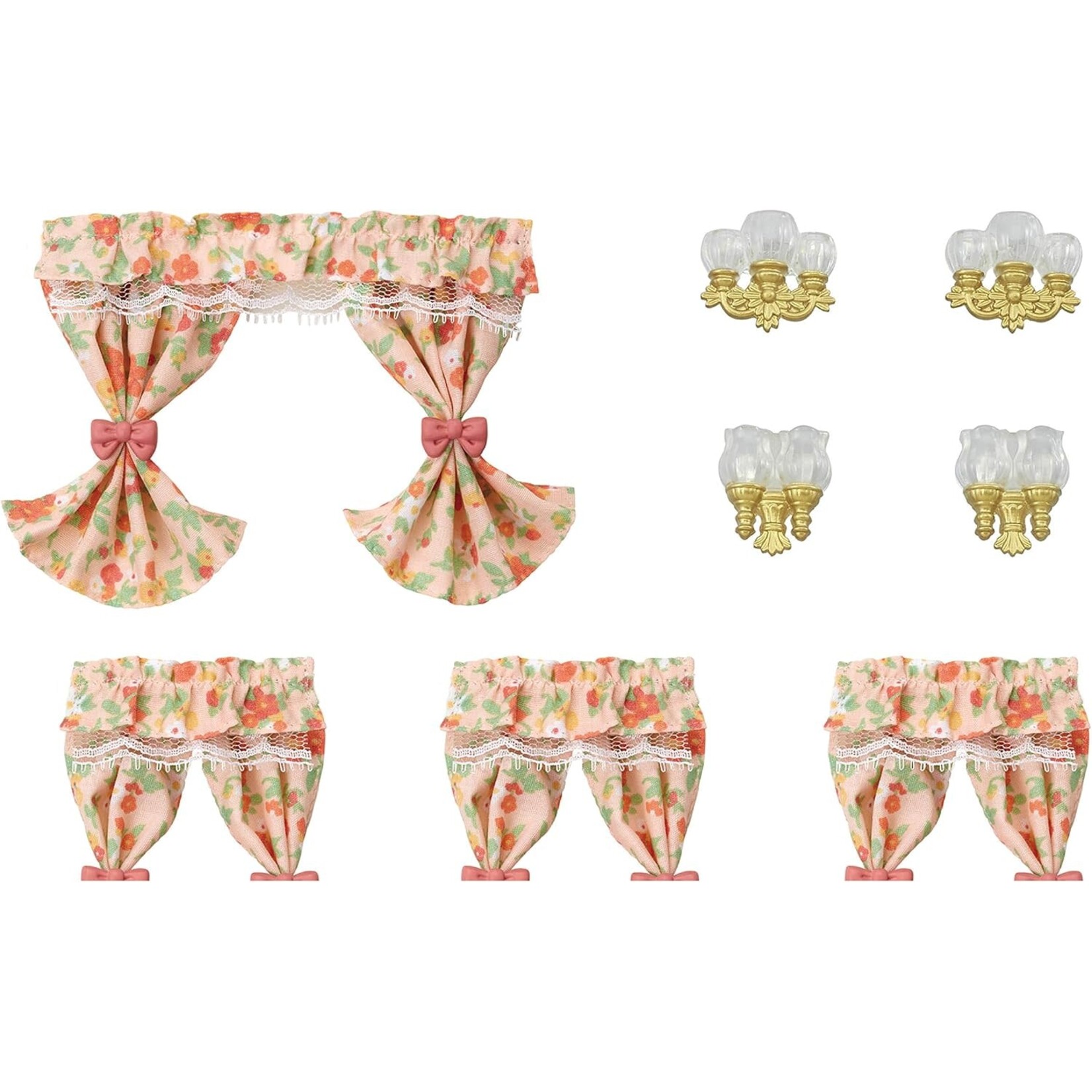 Calico Critters Wall Lamps & Curtains Accessory Set