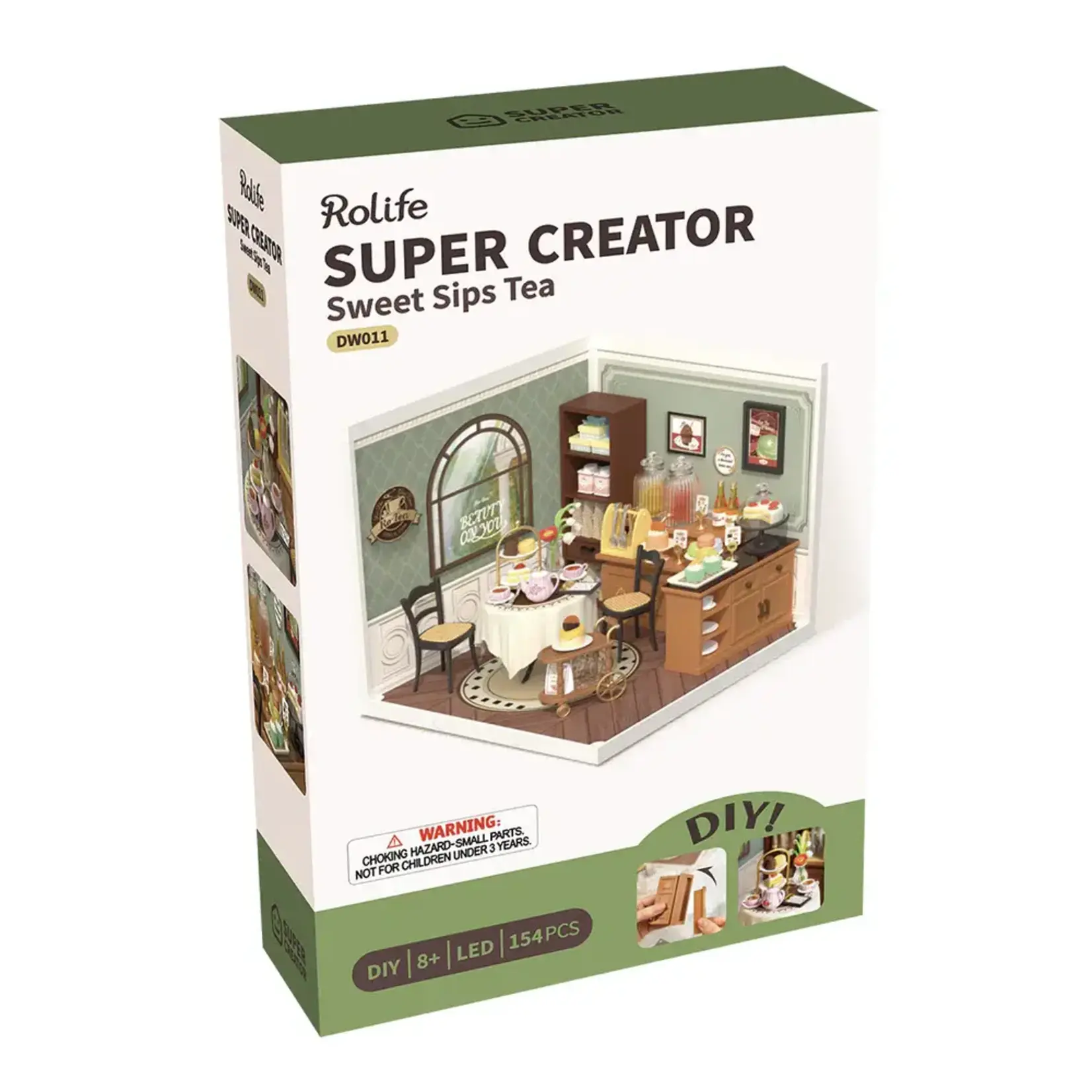 Sweet Sips Tea Model Super Creator DIY Miniature House