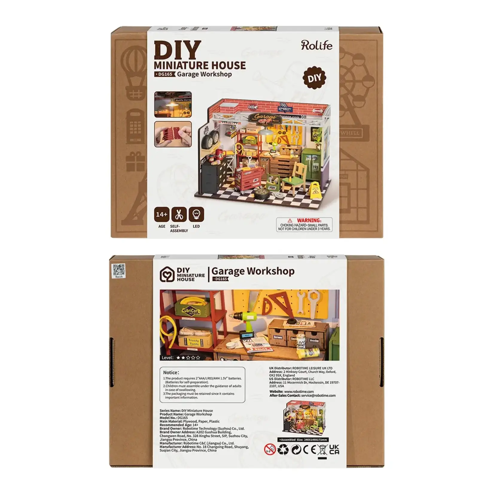 Garage Workshop DIY Miniature House Kit