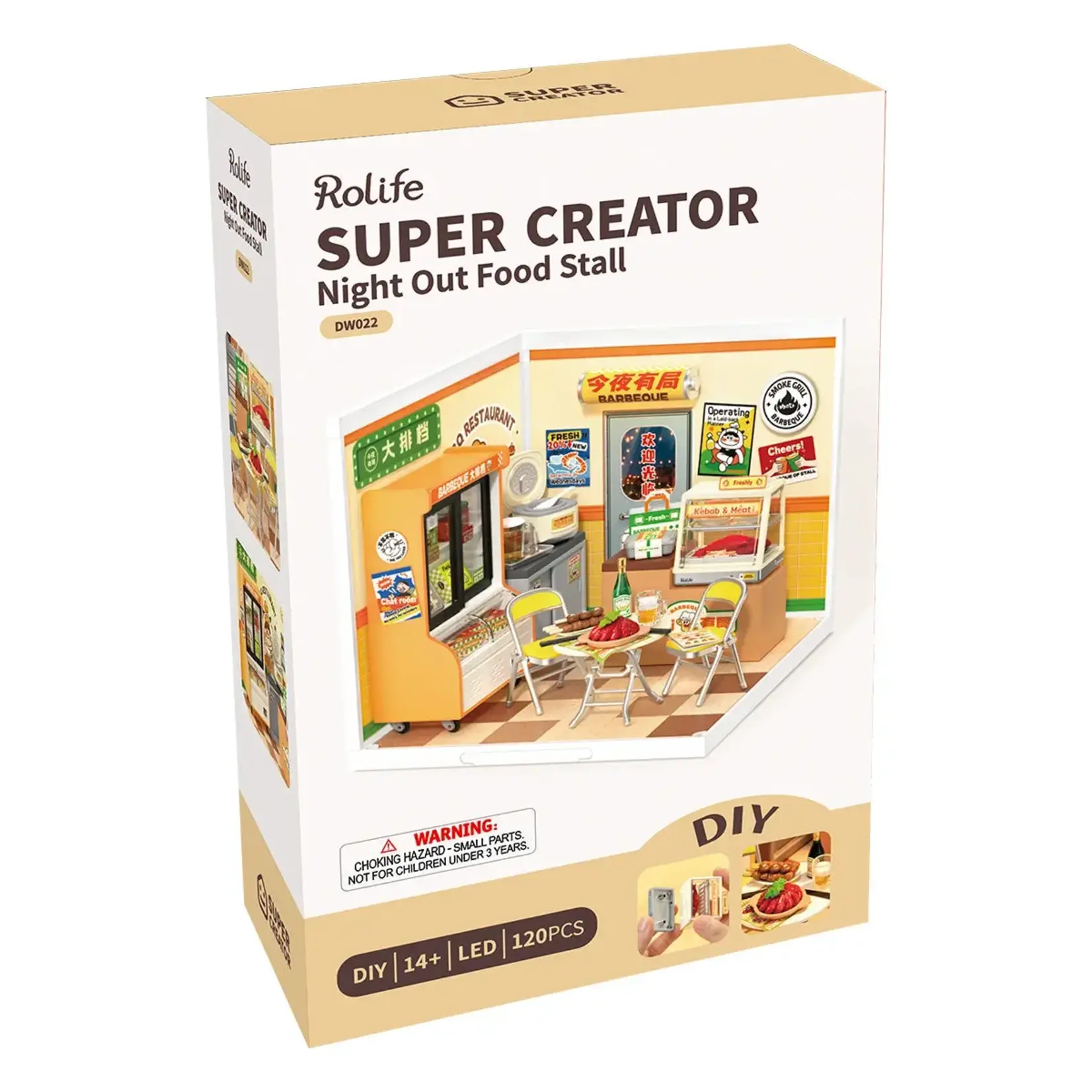 Night Out Food Stall DIY Miniature House Kit