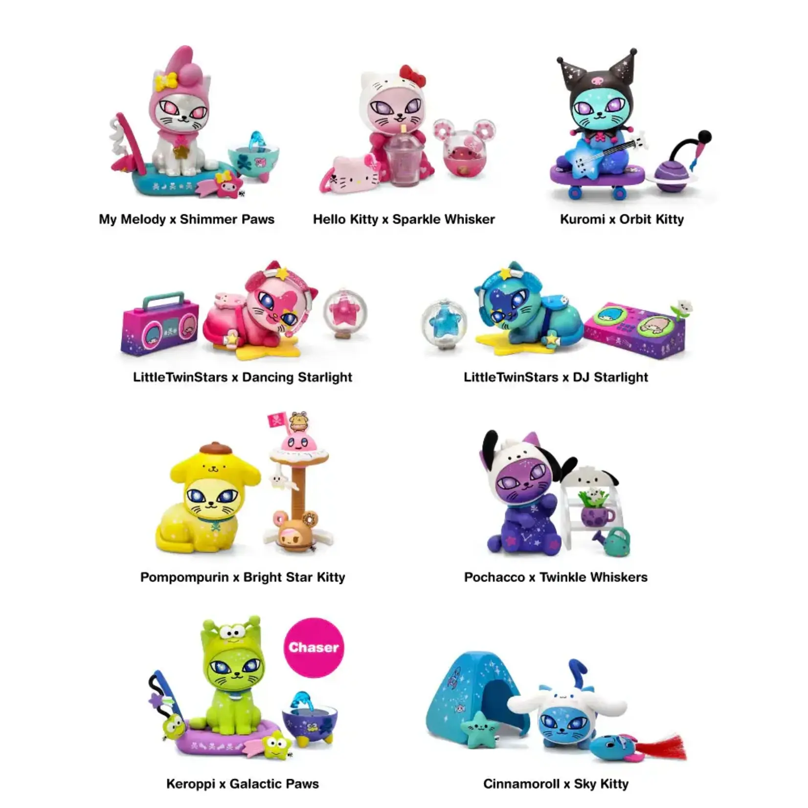 tokidoki Galactic Cats x Hello Kitty & Friends Surprise Series