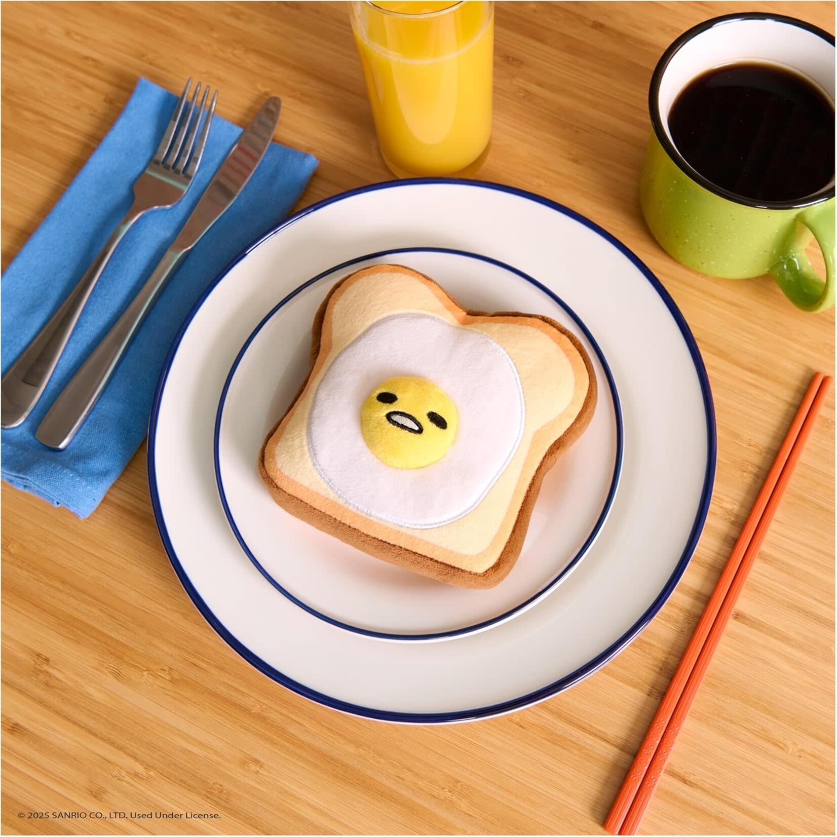 Gudetama Egg Toast Plush