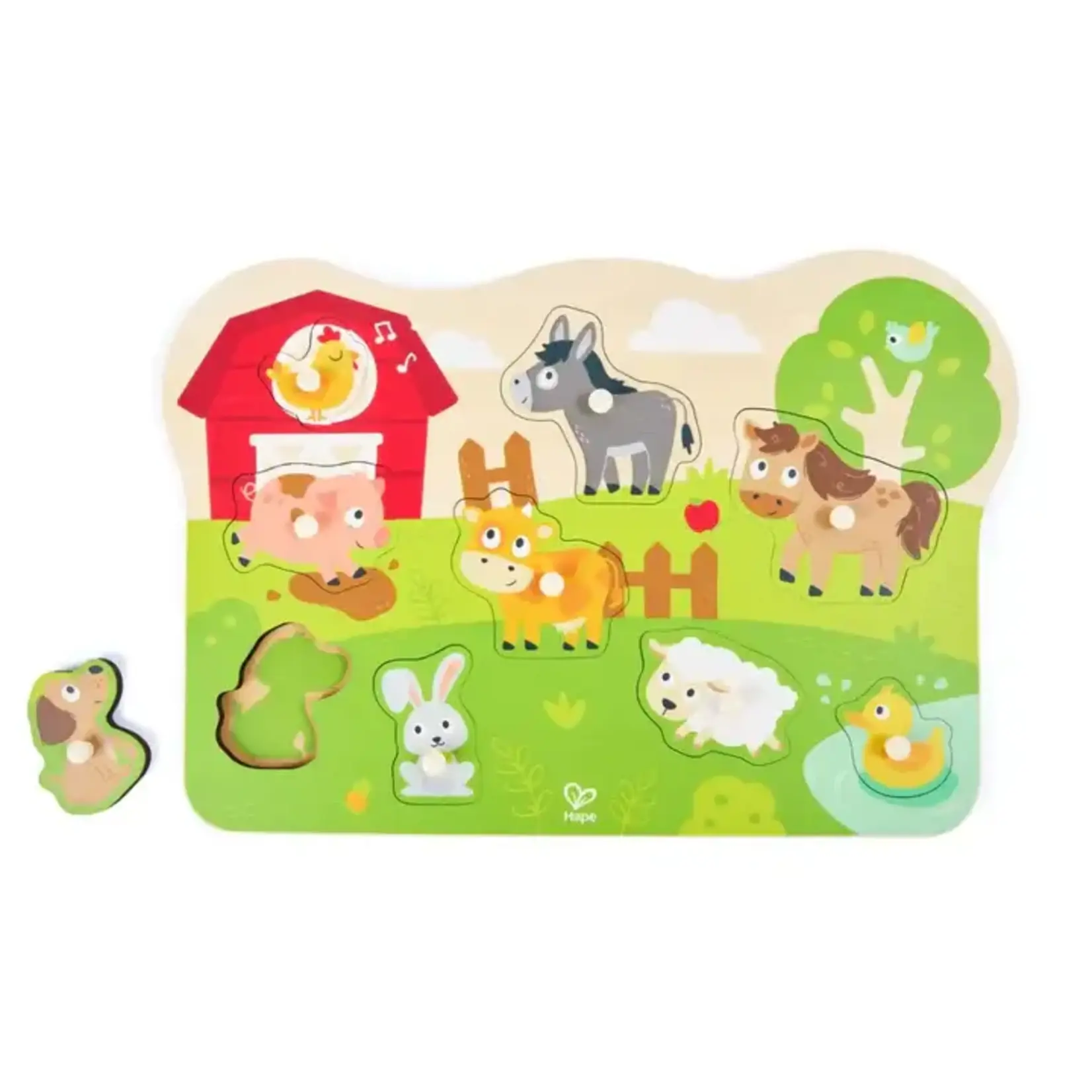 Farm Animals Peg Puzzle